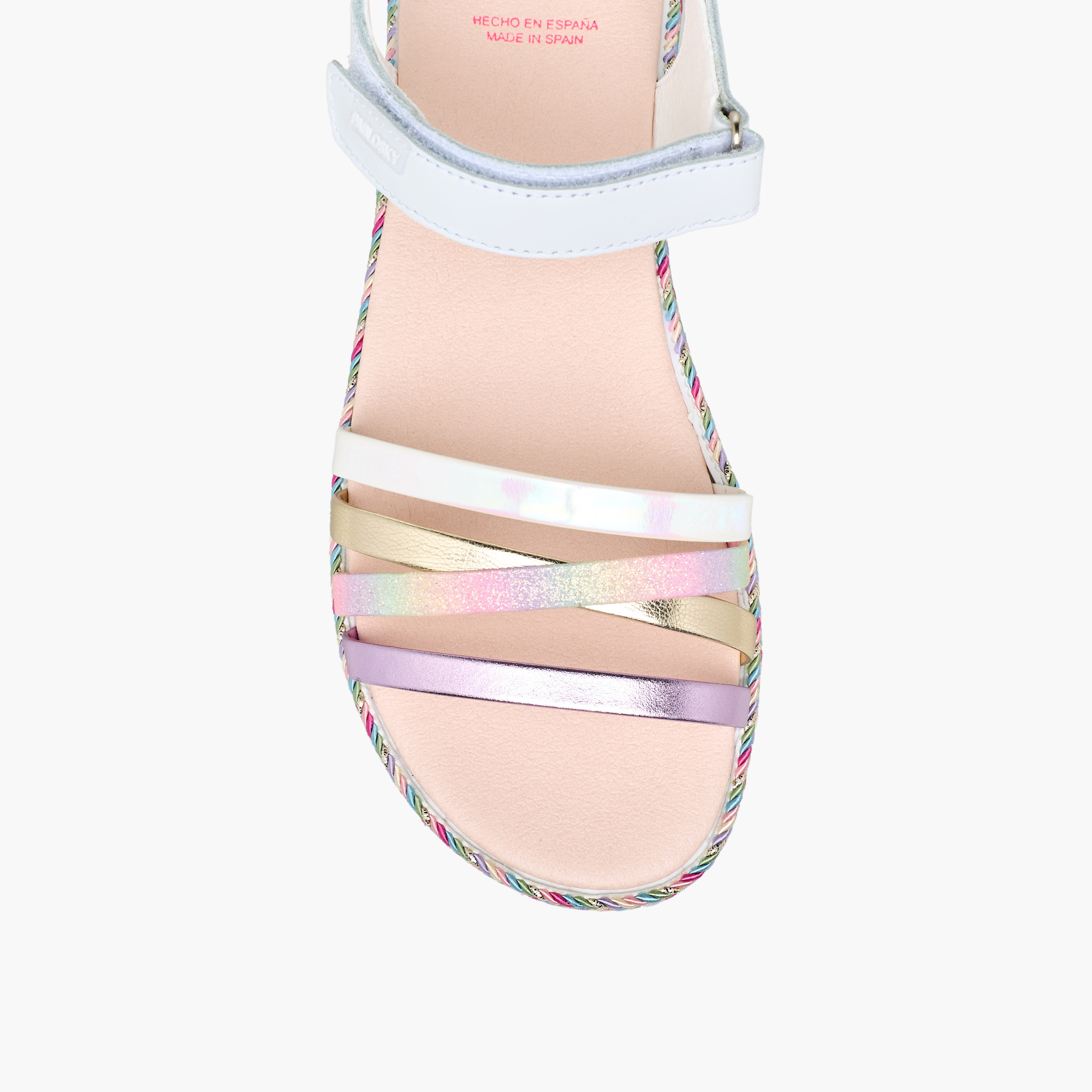 صندل بأشرطة جلدية مع شريط إغلاق لاصق للبنات من بابلوسكي-girls-shoes-sandals-image-3