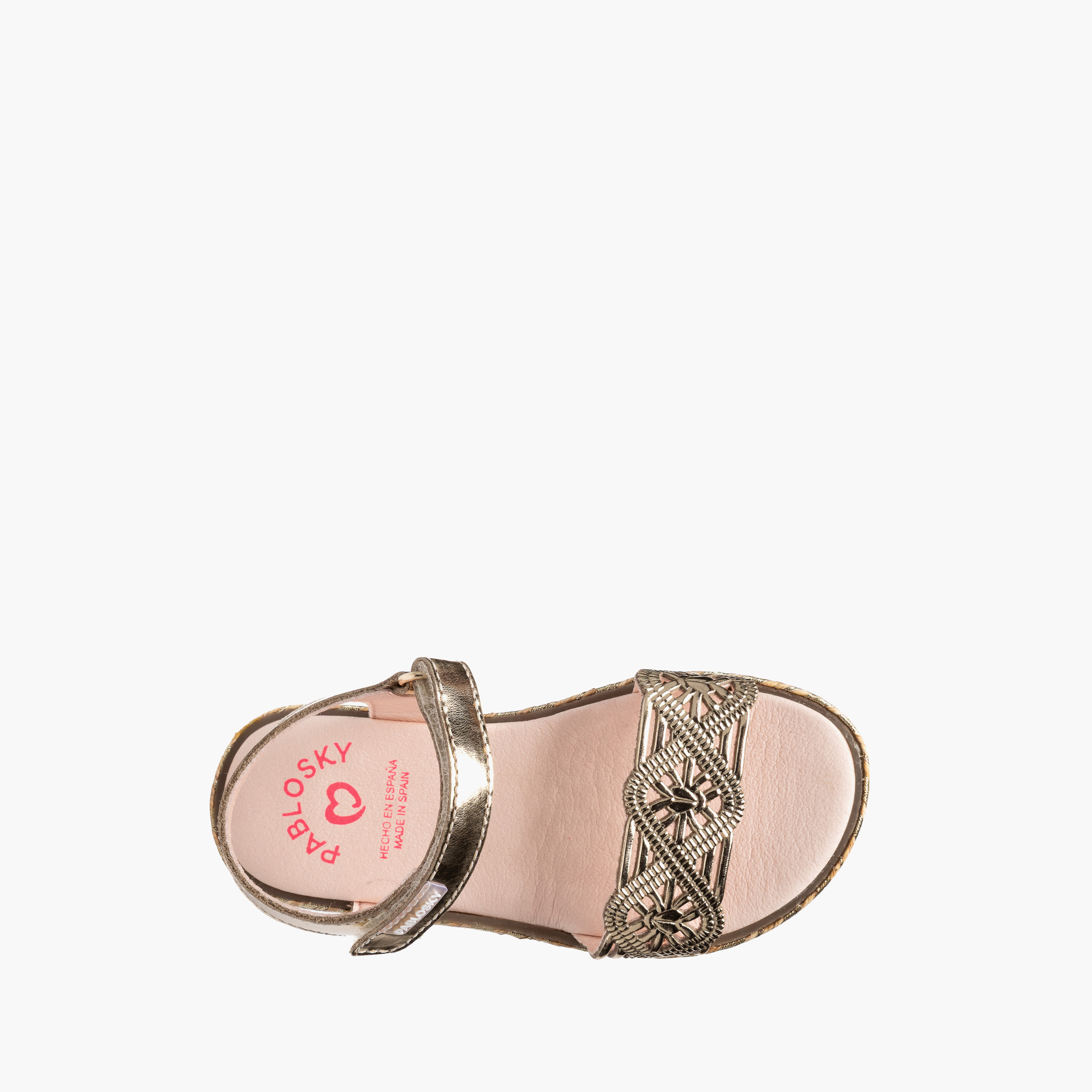 Pablosky Girls Leather Hook & Loop Sandals-girls-shoes-sandals-image-4