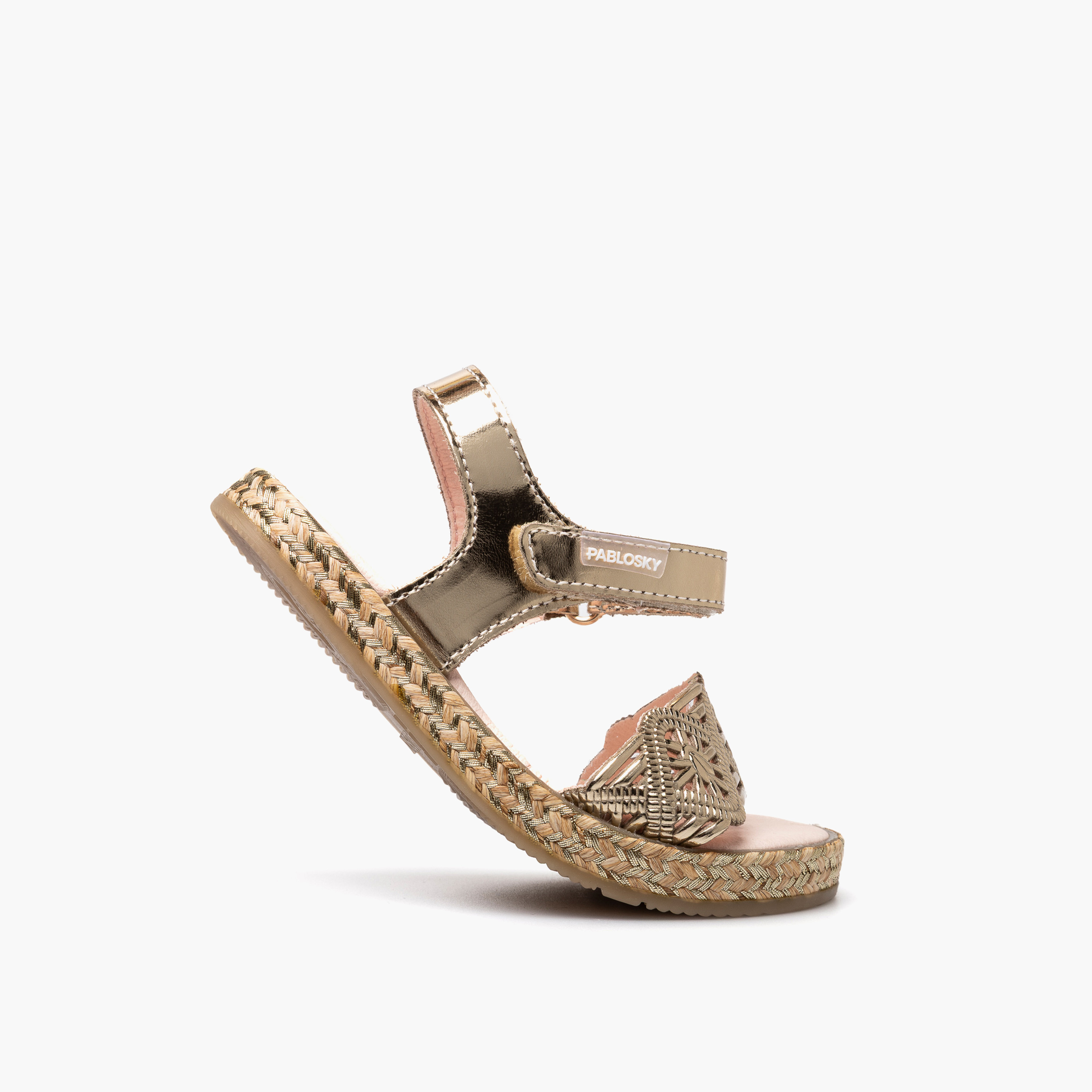 Pablosky Girls Leather Hook & Loop Sandals-girls-shoes-sandals-image-5