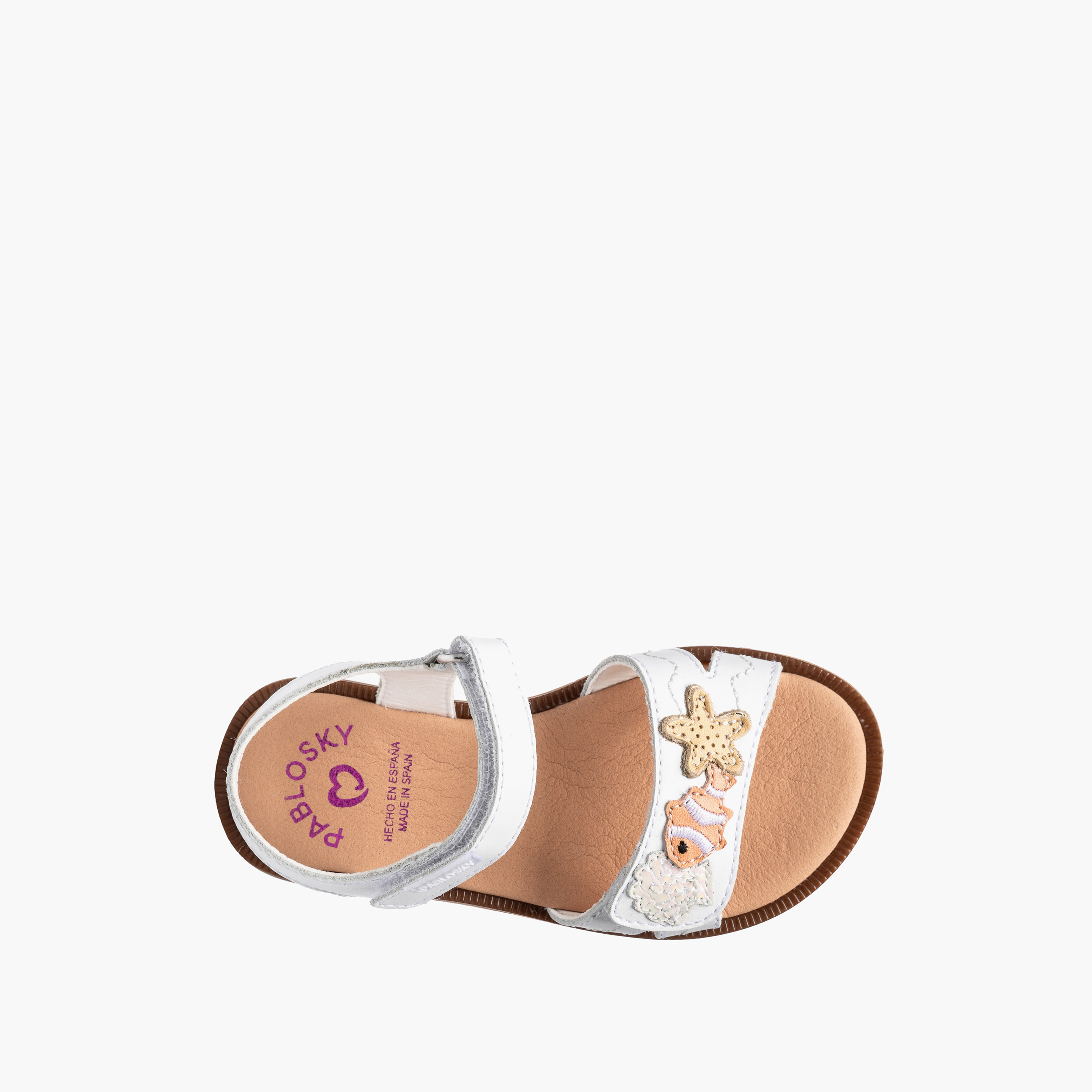 Pablosky Girls Leather Hook & Loop Strap Sandals-girls-shoes-sandals-image-4