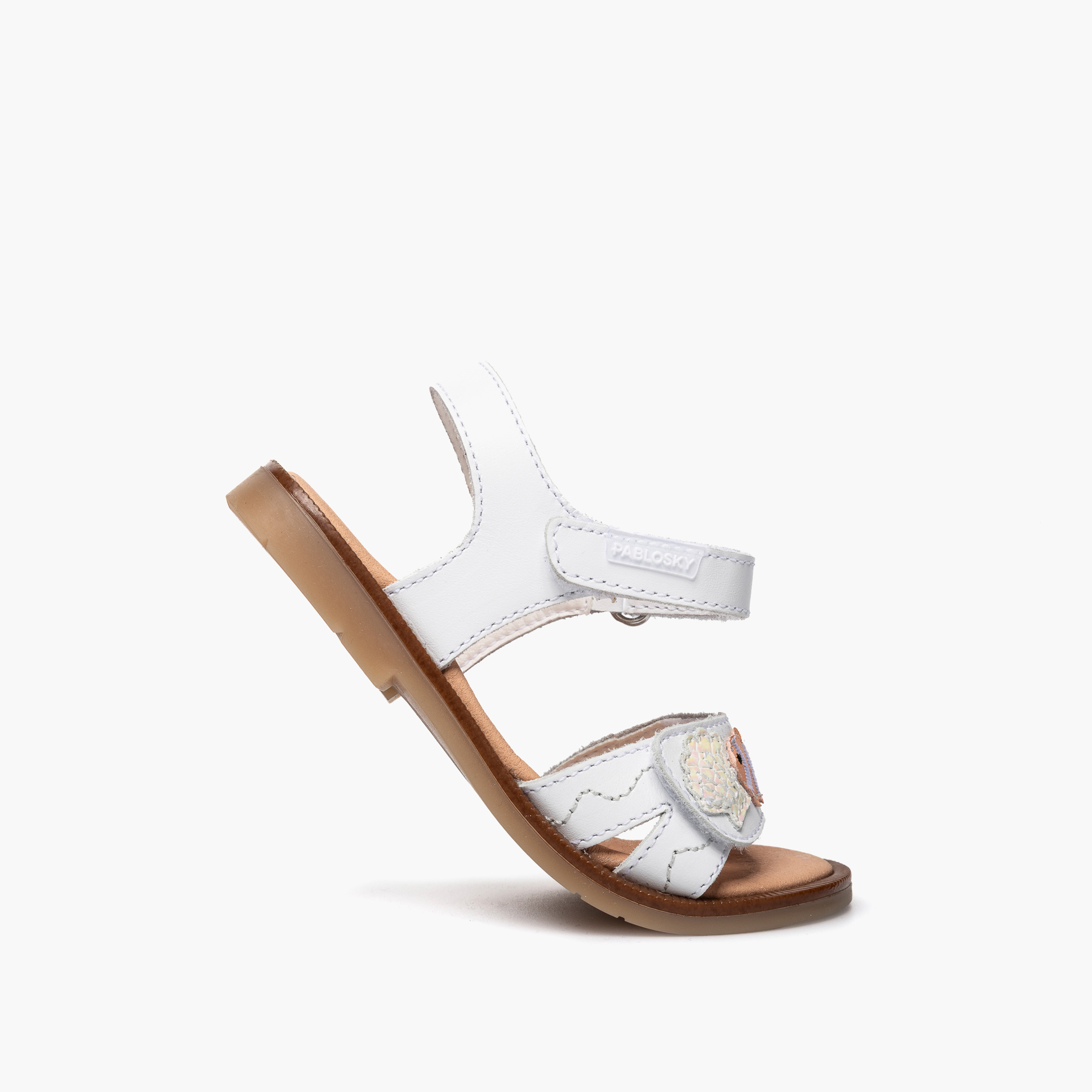 Pablosky Girls Leather Hook & Loop Strap Sandals-girls-shoes-sandals-image-5