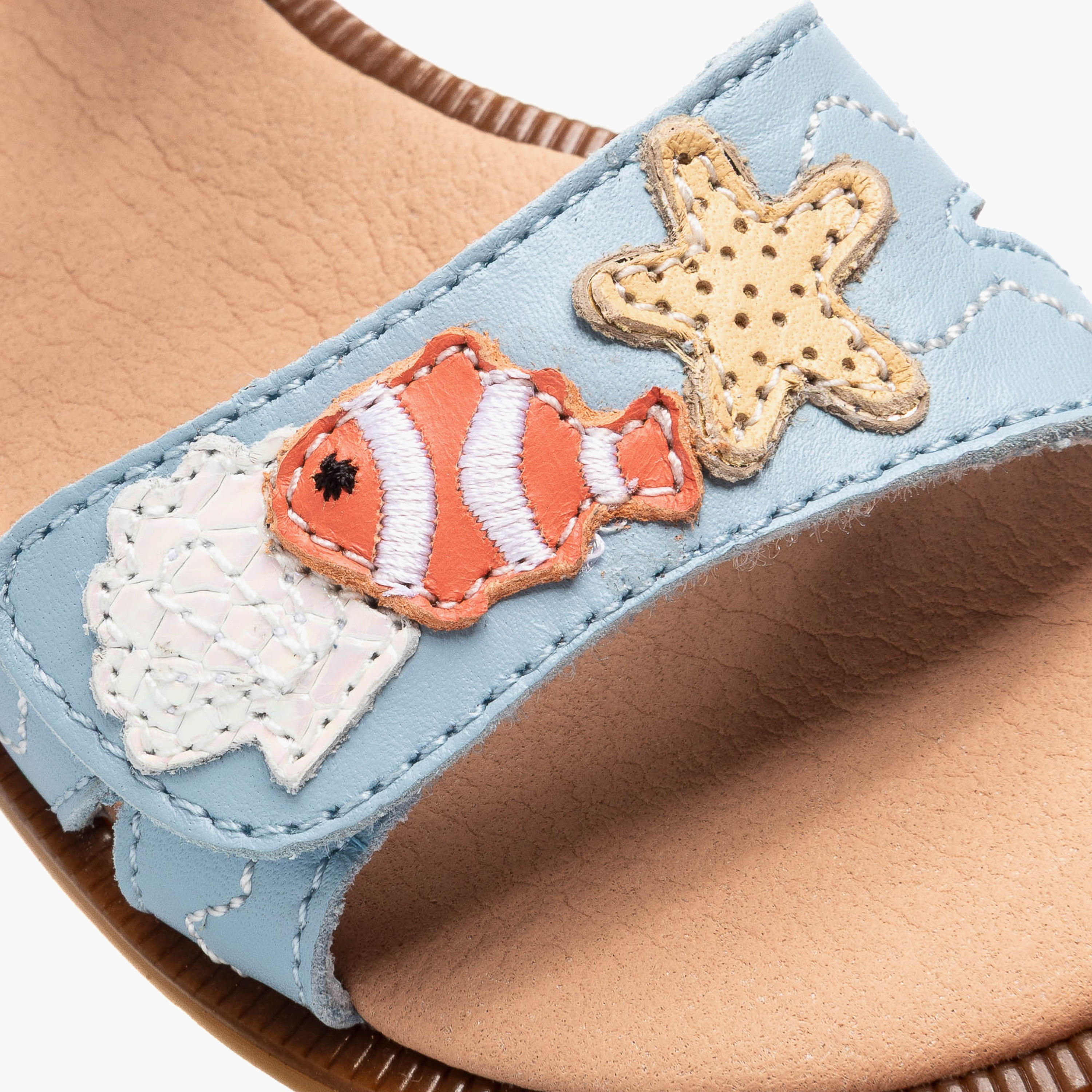 Pablosky Girls Leather Hook & Loop Strap Sandals-girls-shoes-sandals-image-7