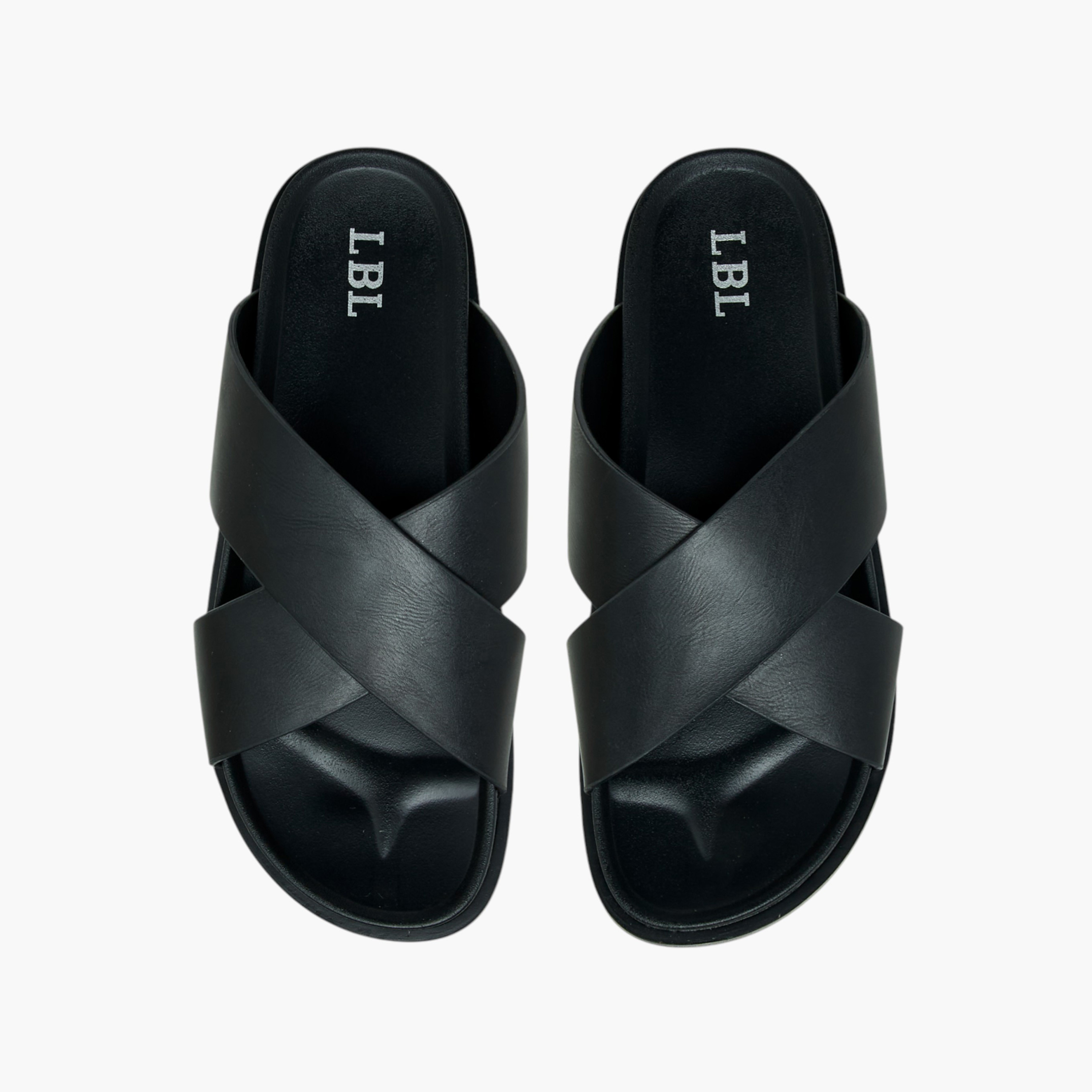 صندل سهل الارتداء بأحزمة متقاطعة من إل أو إل من شو إكسبريس-men-shoes-sandals-image-1