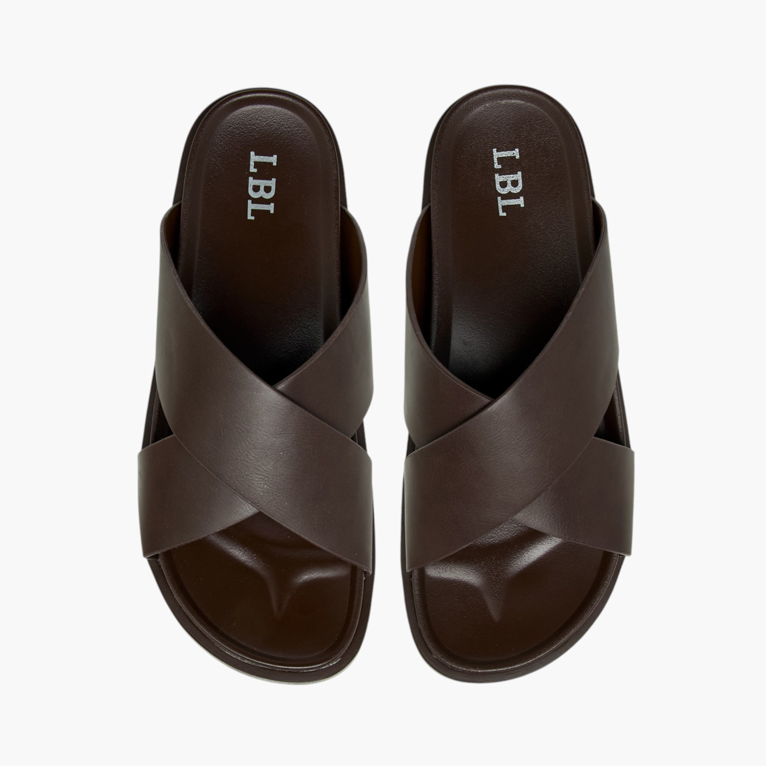 صندل سهل الارتداء بأحزمة متقاطعة من إل أو إل من شو إكسبريس-men-shoes-sandals-image-1