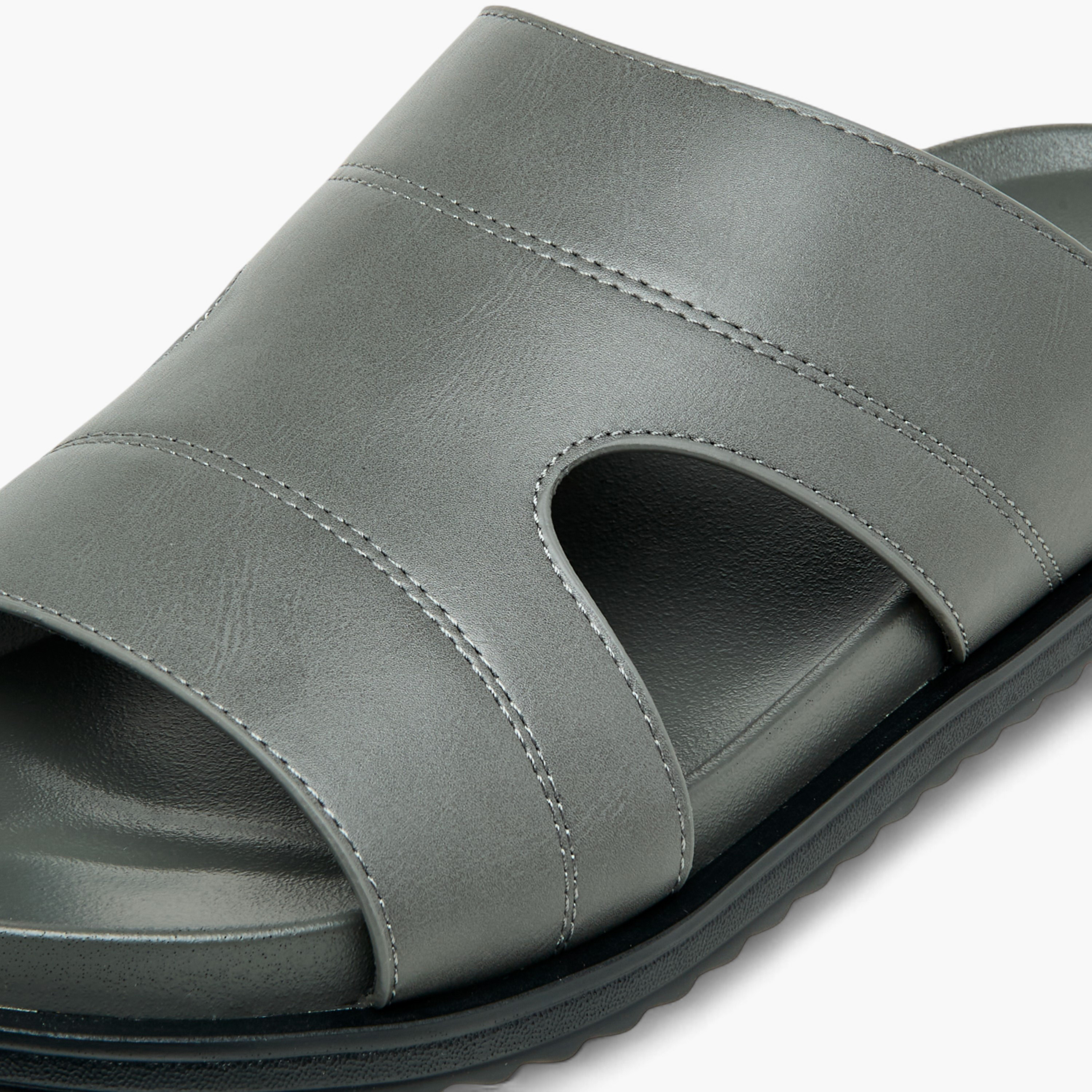 LBL by Shoexpress Cutout Slip-On Sandals-men-shoes-sandals-image-4