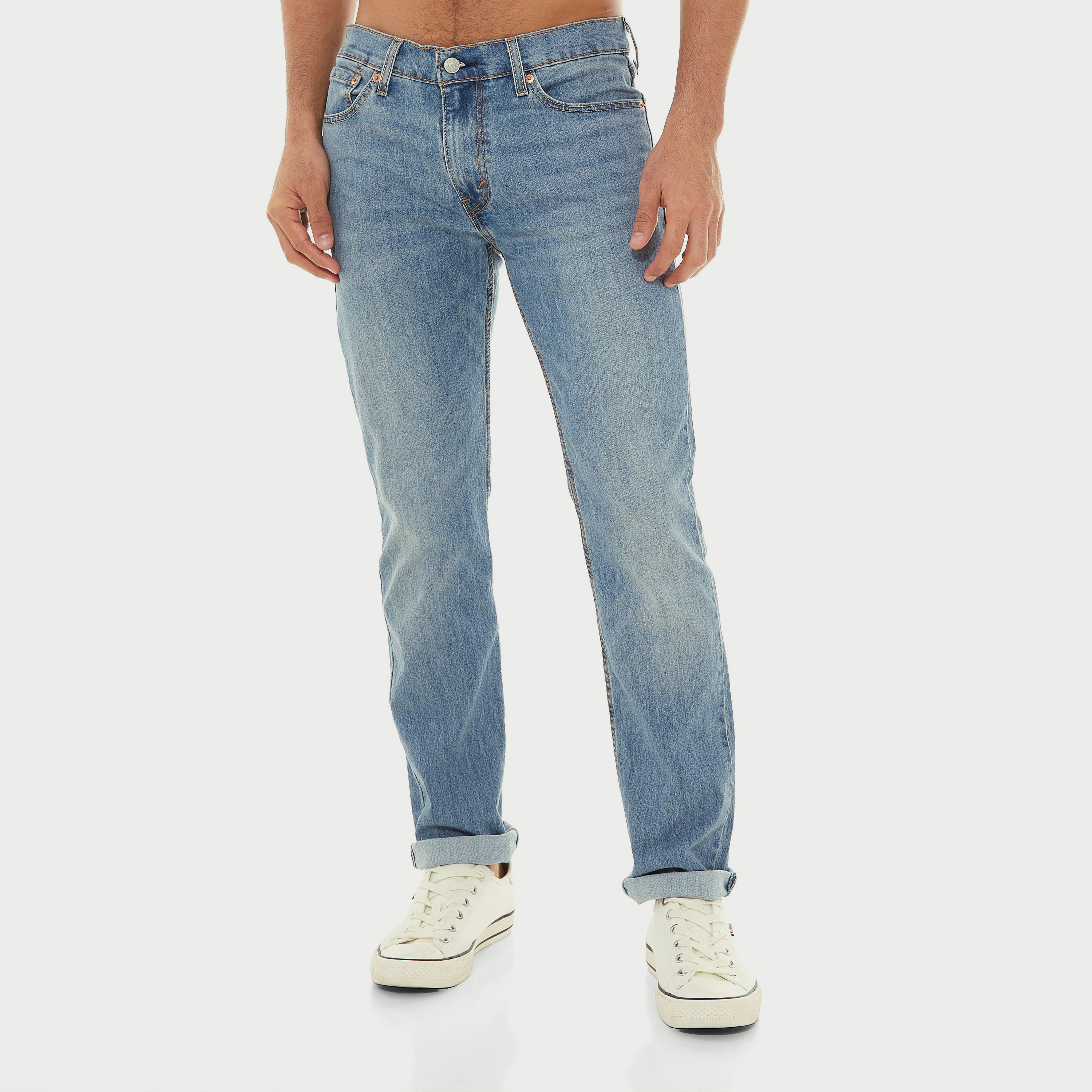 بنطال جينز من ليفايز بمتوسط الارتفاع مع سليم فت بلون ازرق-men-clothing-bottoms-jeans-image-5