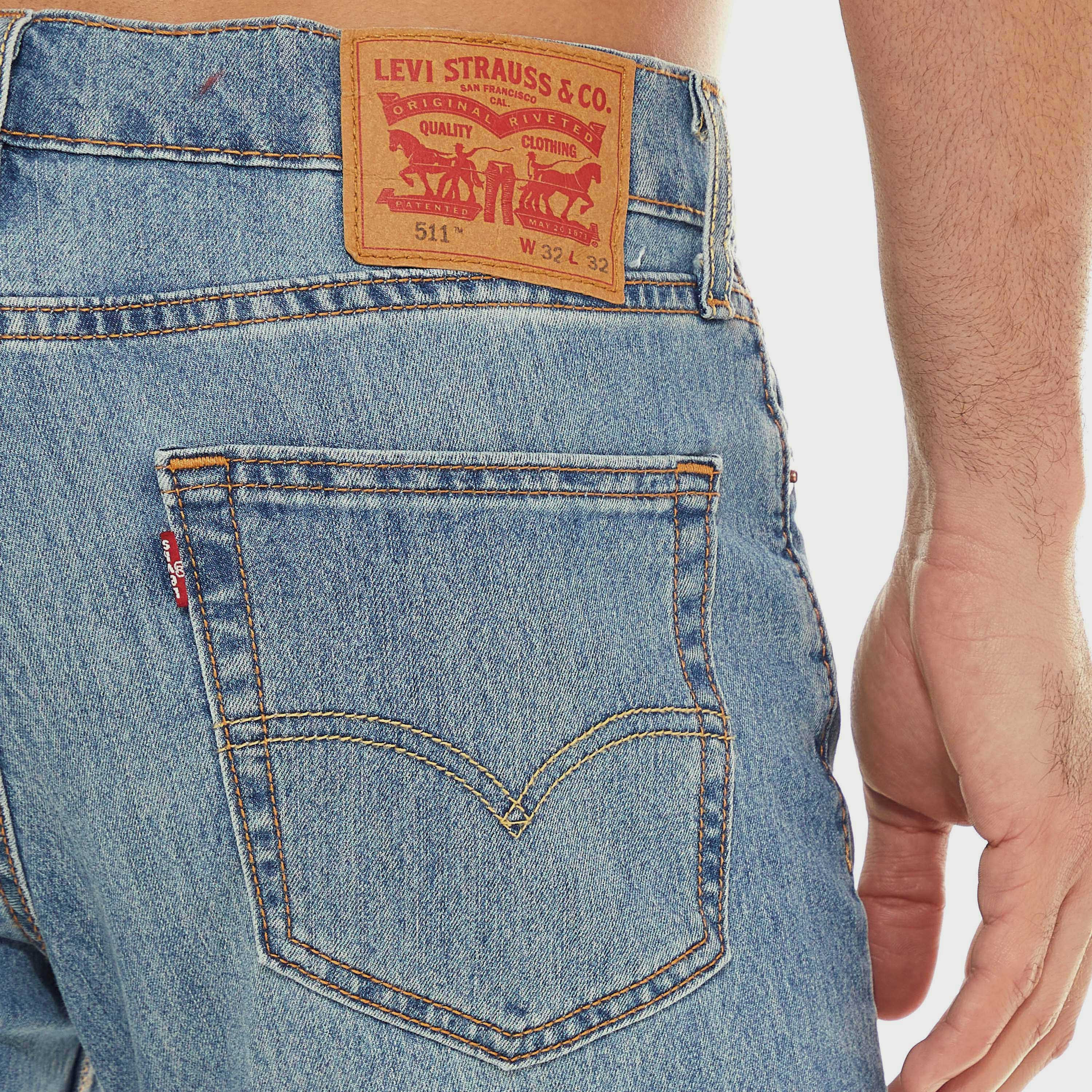 بنطال جينز من ليفايز بمتوسط الارتفاع مع سليم فت بلون ازرق-men-clothing-bottoms-jeans-image-2