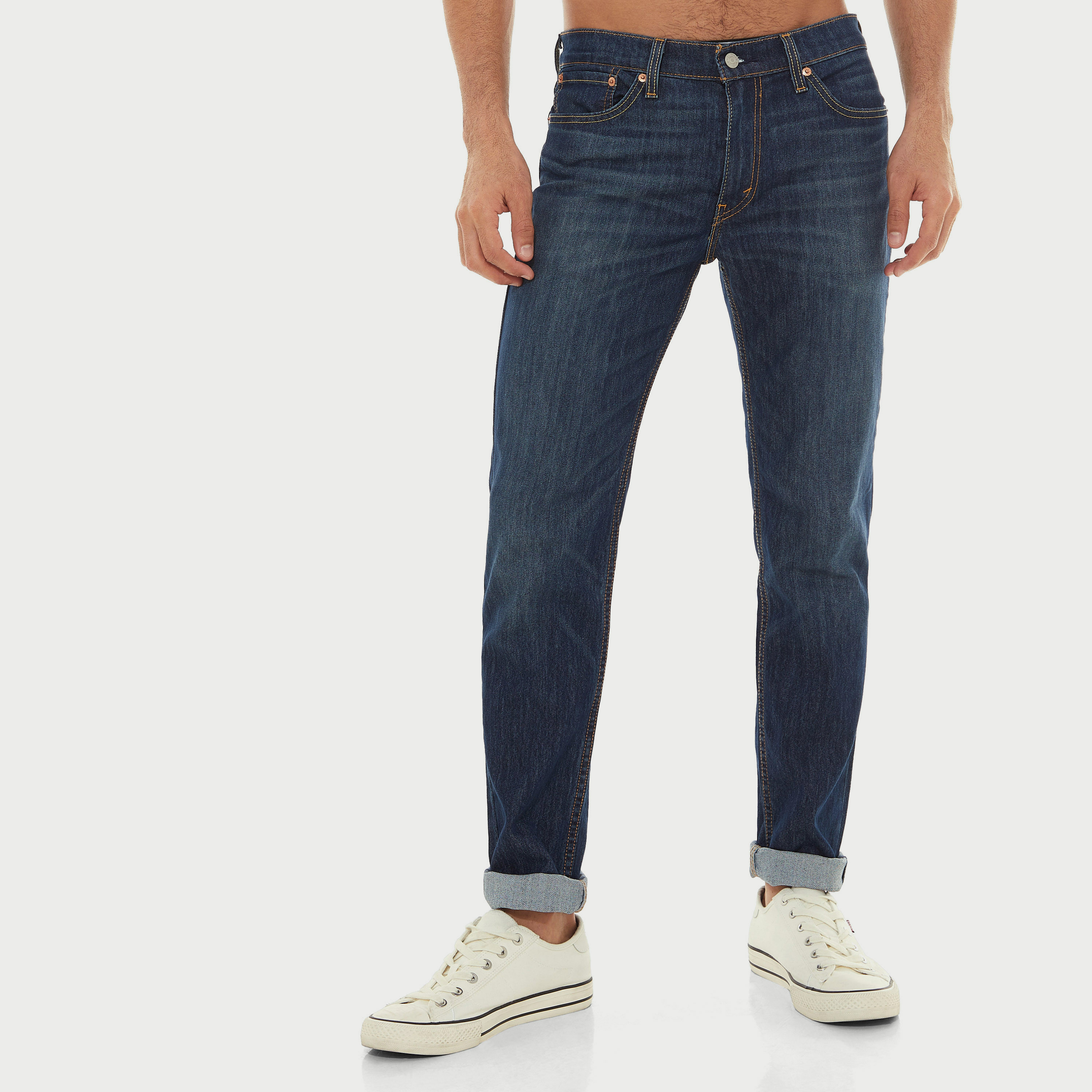 Levi's Blue Slim Fit Mid Rise Jeans-men-clothing-bottoms-jeans-image-1