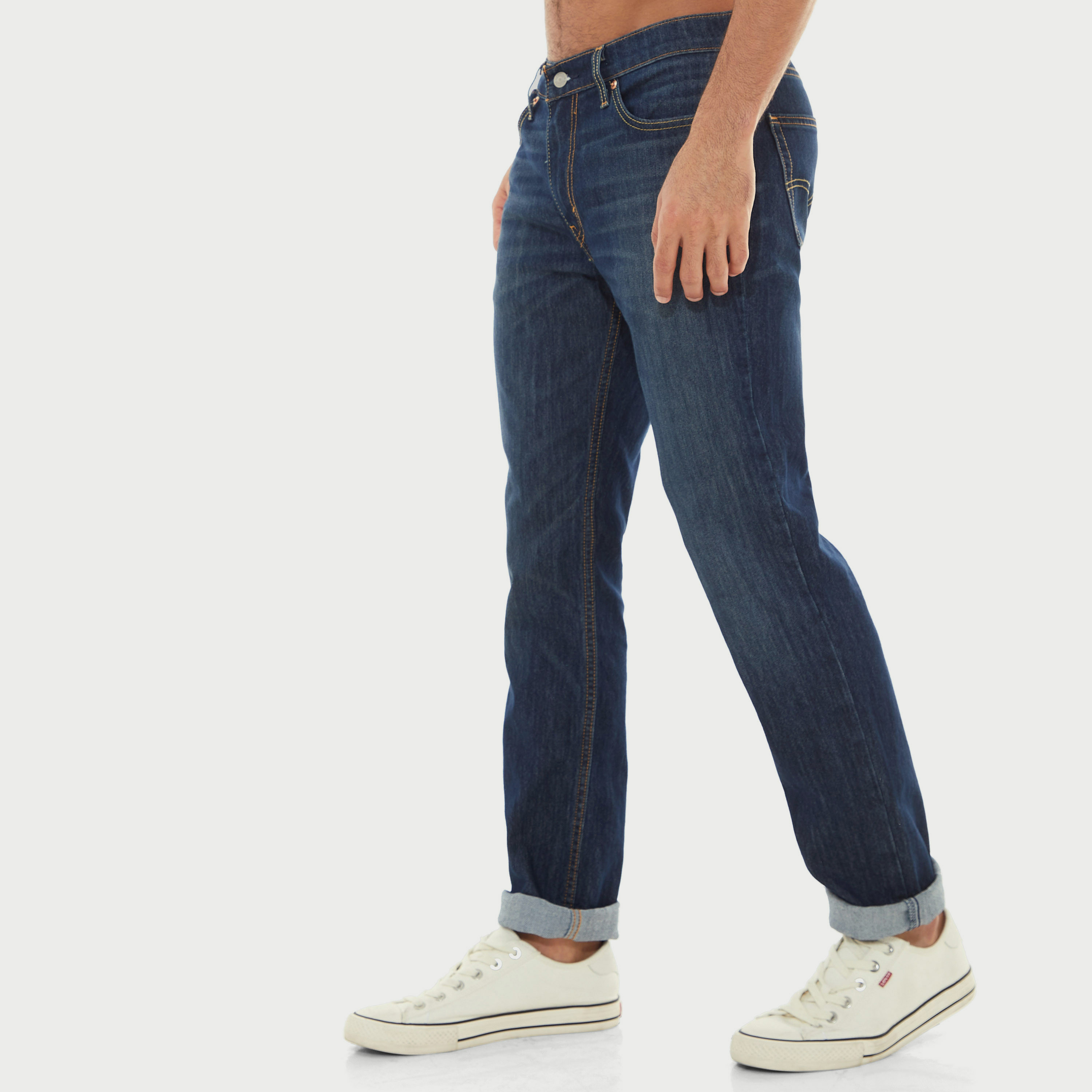 Levi's Blue Slim Fit Mid Rise Jeans-men-clothing-bottoms-jeans-image-2