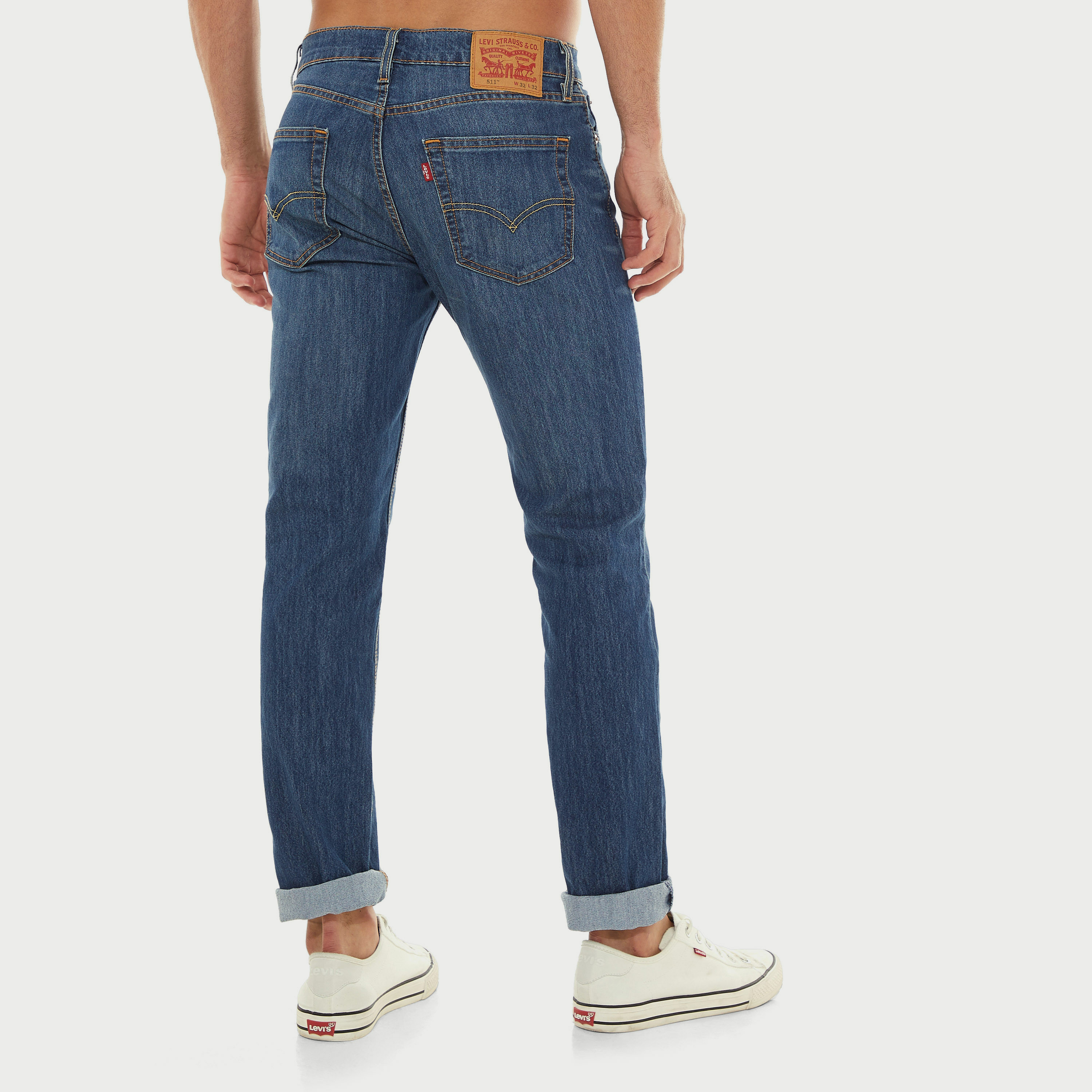 Levi's Blue Slim Fit Mid Rise Jeans-men-clothing-bottoms-jeans-image-3