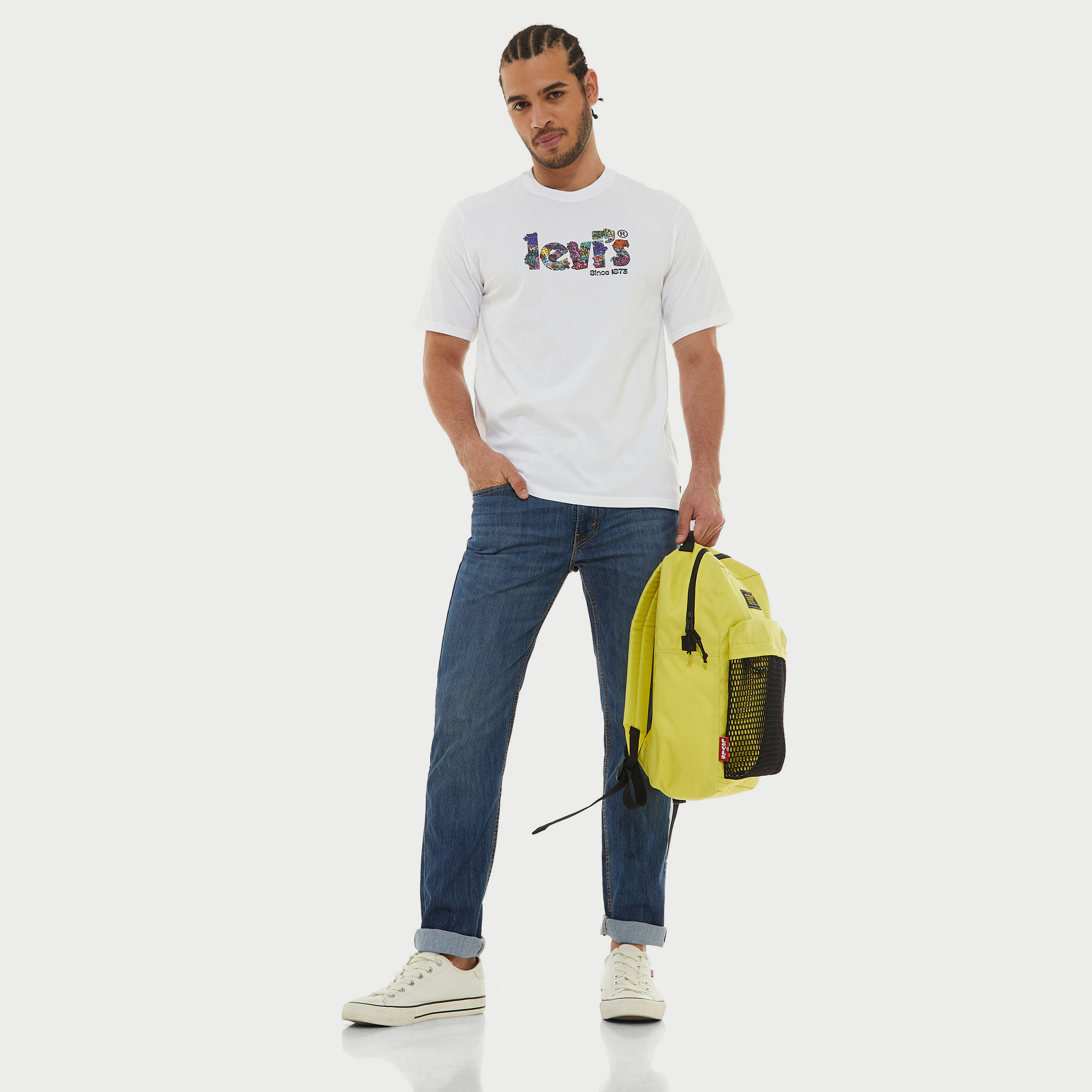 بنطال جينز من ليفايز بمتوسط الارتفاع مع سليم فت بلون ازرق-men-clothing-bottoms-jeans-image-1