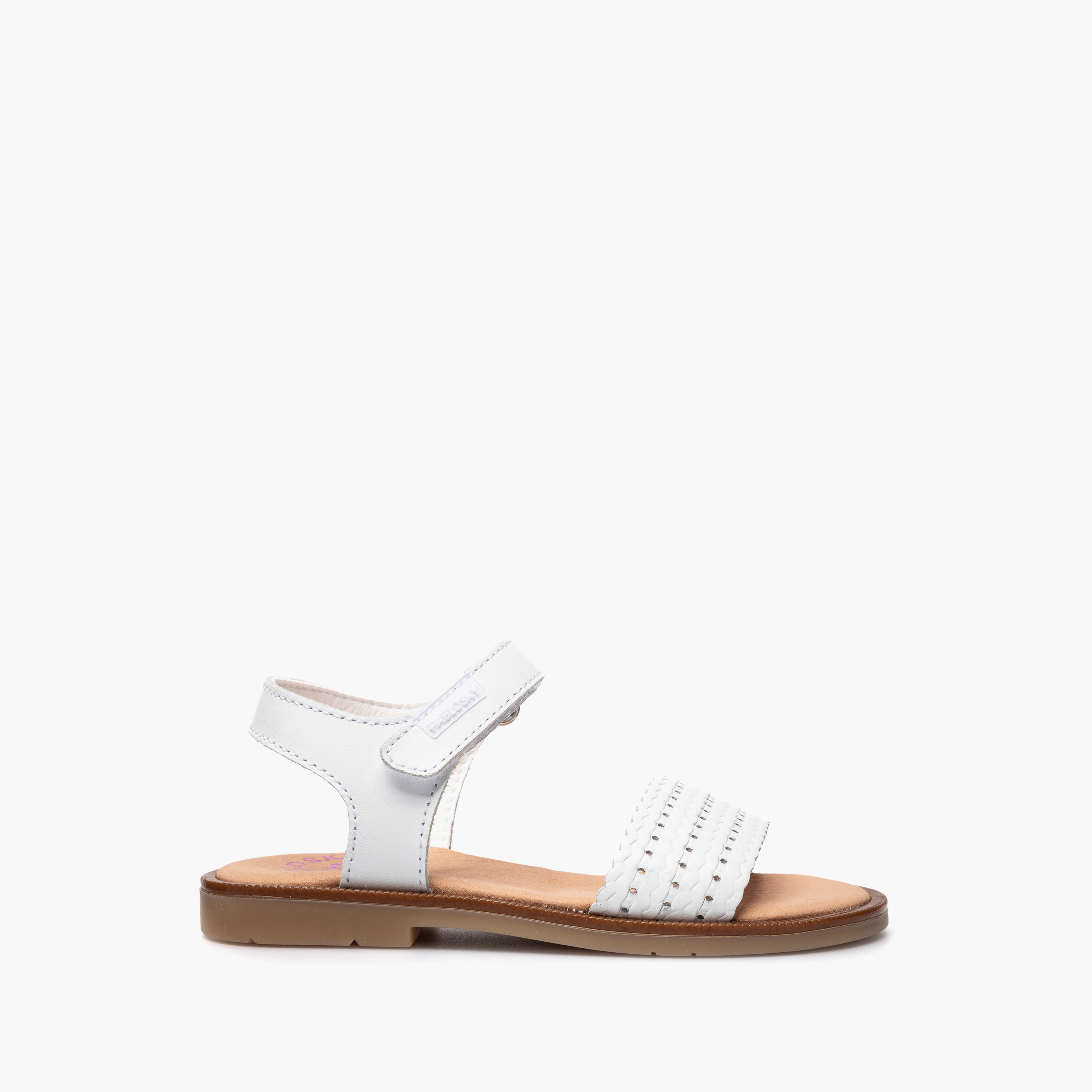 صندل جلد بشريط إغلاق لاصق للبنات من بابلوسكي-girls-shoes-sandals-image-2