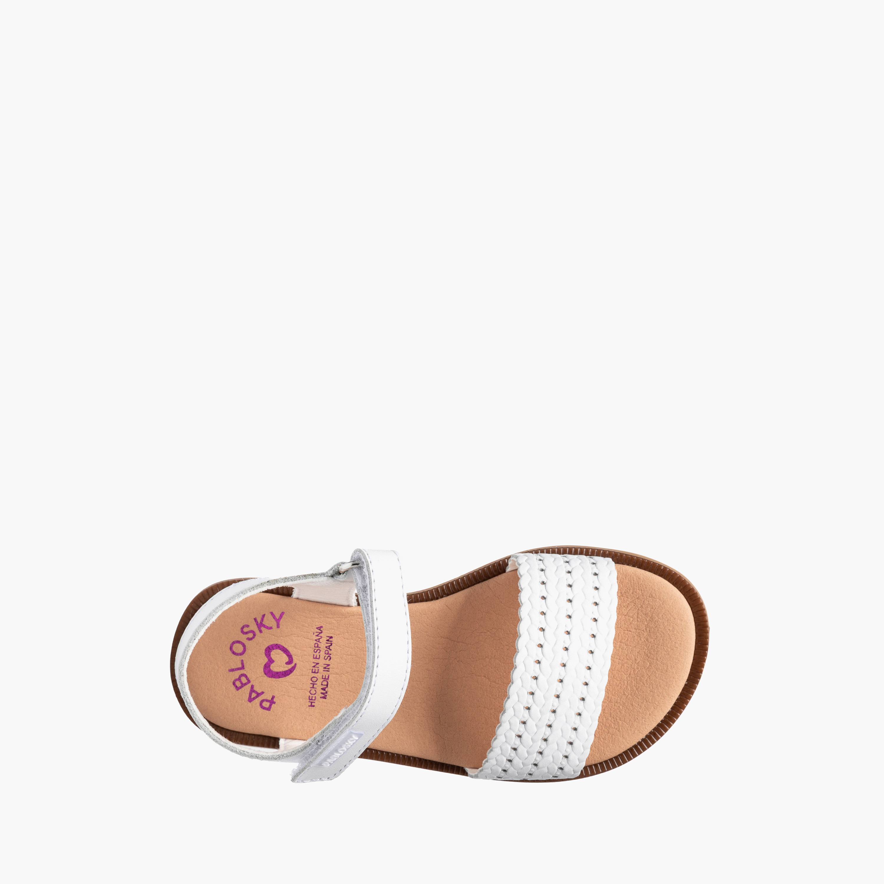 صندل جلد بشريط إغلاق لاصق للبنات من بابلوسكي-girls-shoes-sandals-image-4
