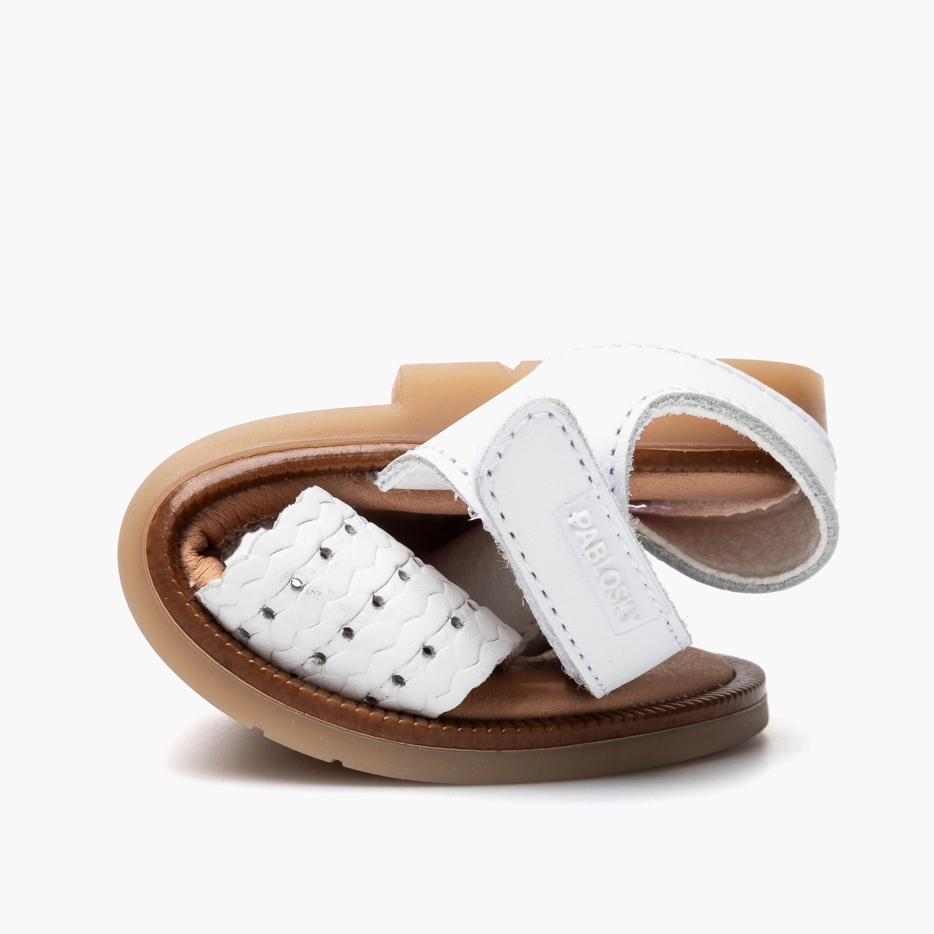صندل جلد بشريط إغلاق لاصق للبنات من بابلوسكي-girls-shoes-sandals-image-6