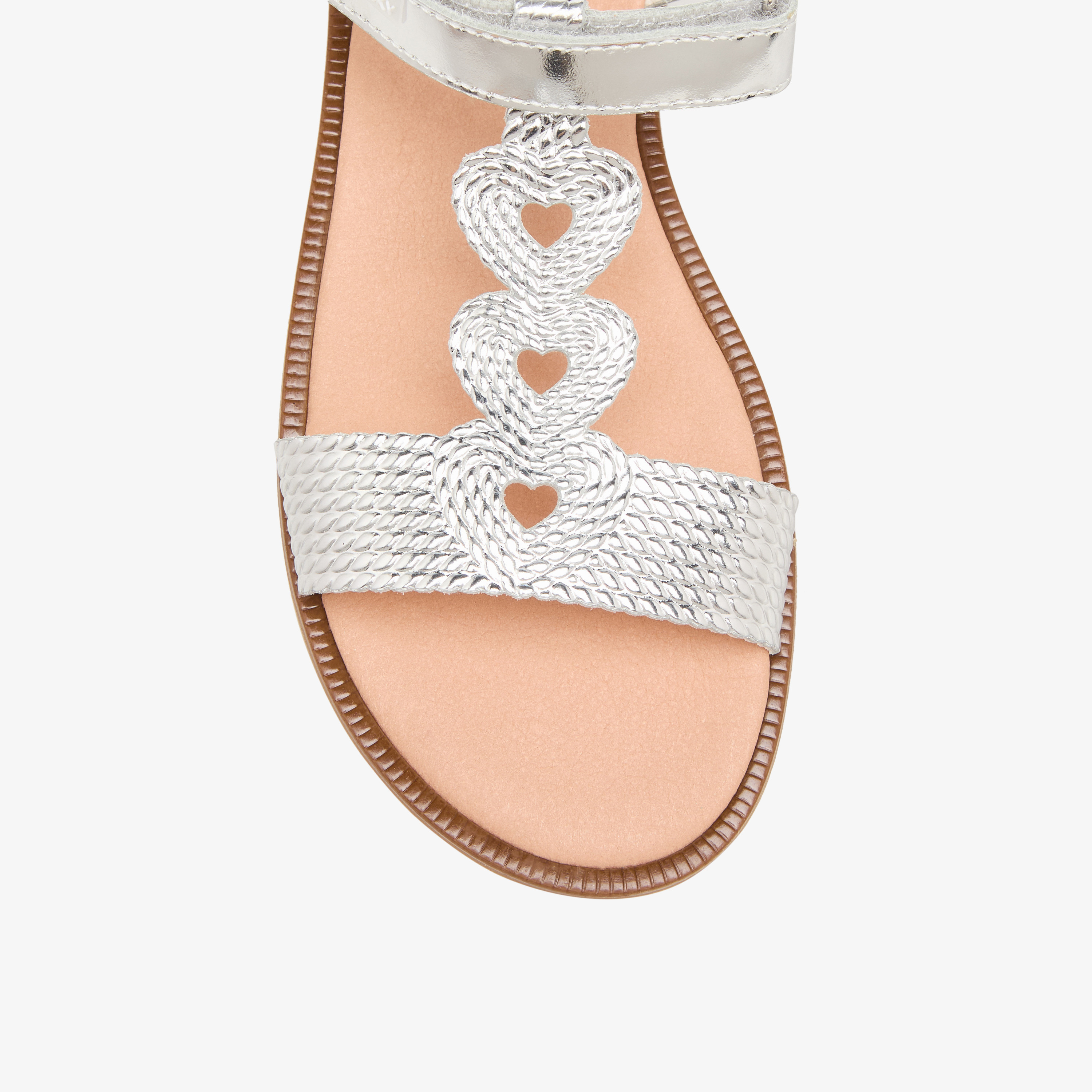 Pablosky Girls Metallic Heart Hook & Loop Sandals-girls-shoes-sandals-image-3