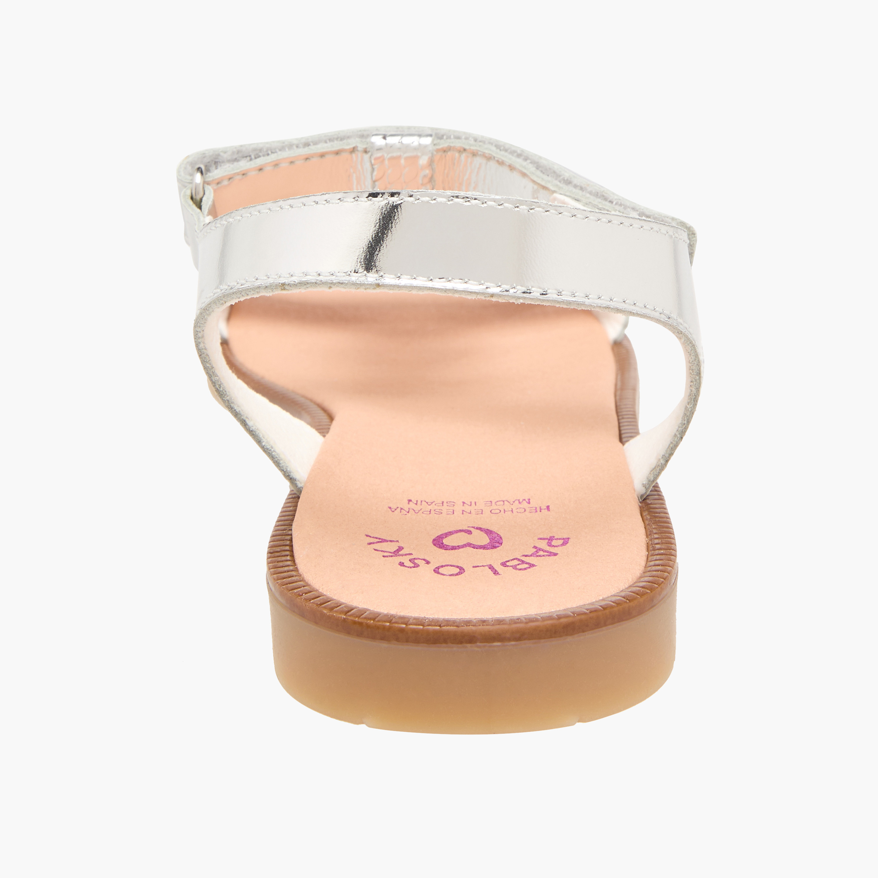 Pablosky Girls Metallic Heart Hook & Loop Sandals-girls-shoes-sandals-image-4