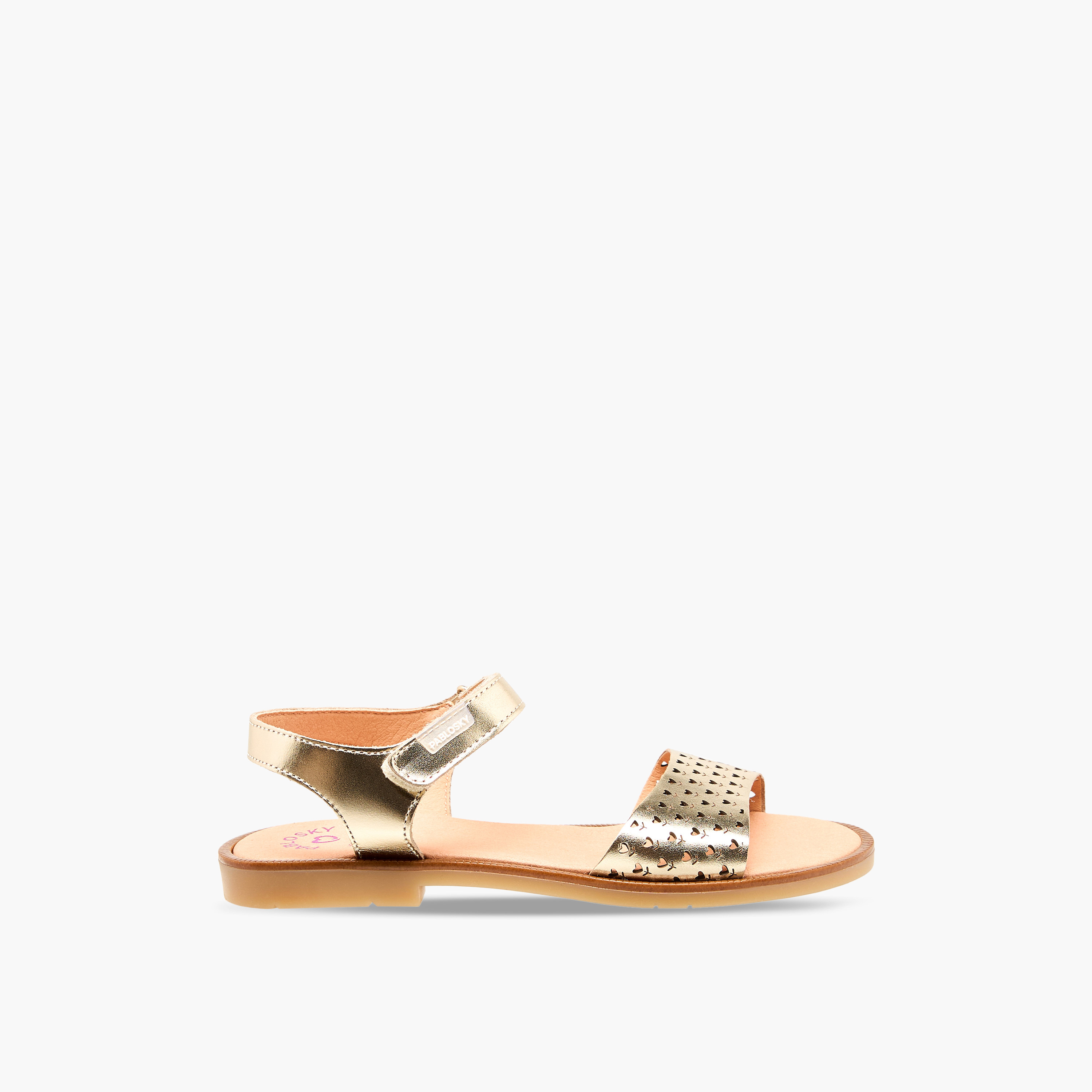 Pablosky Girls Heart Cutout Detail Hook & Loop Sandals-girls-shoes-sandals-image-2
