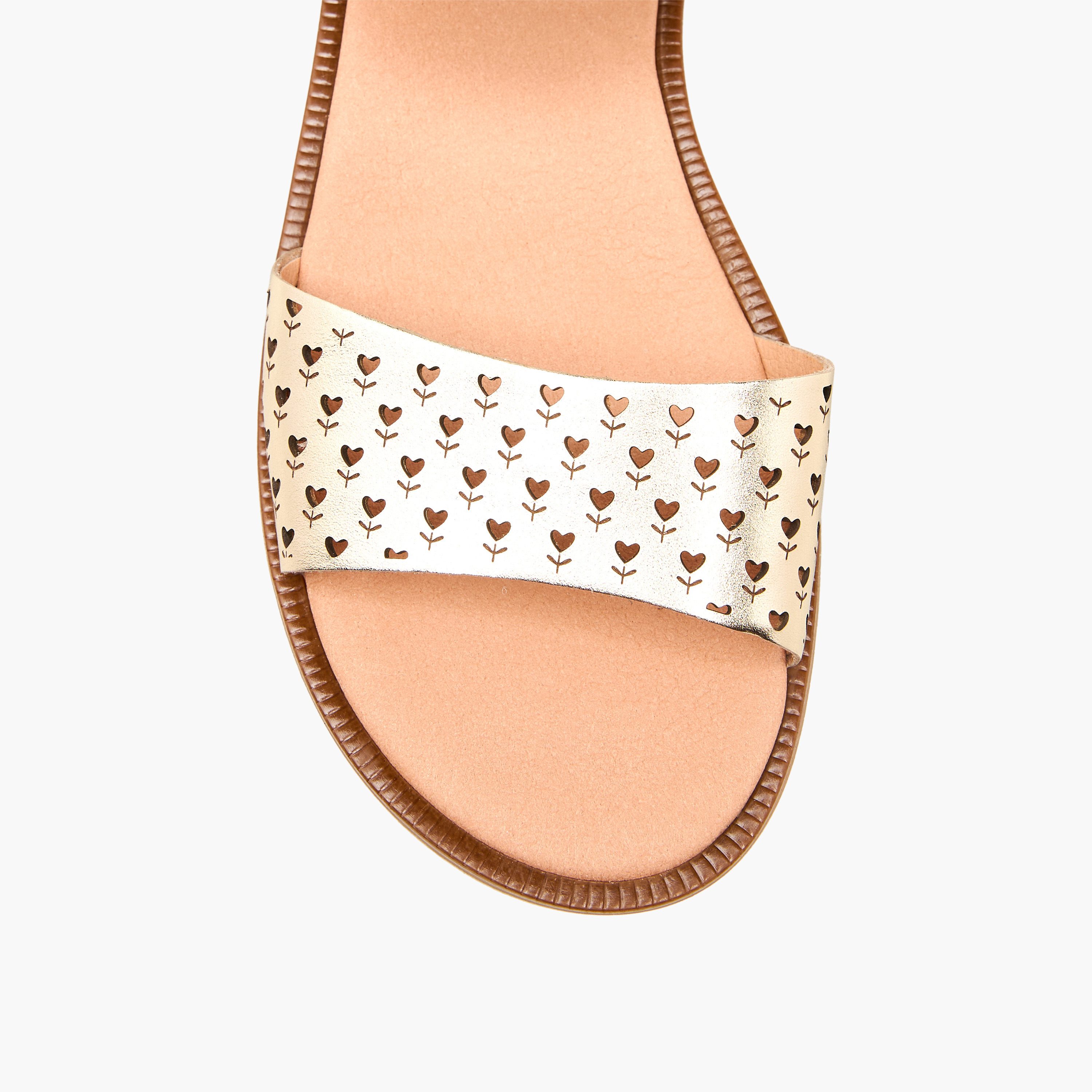 Pablosky Girls Heart Cutout Detail Hook & Loop Sandals-girls-shoes-sandals-image-3