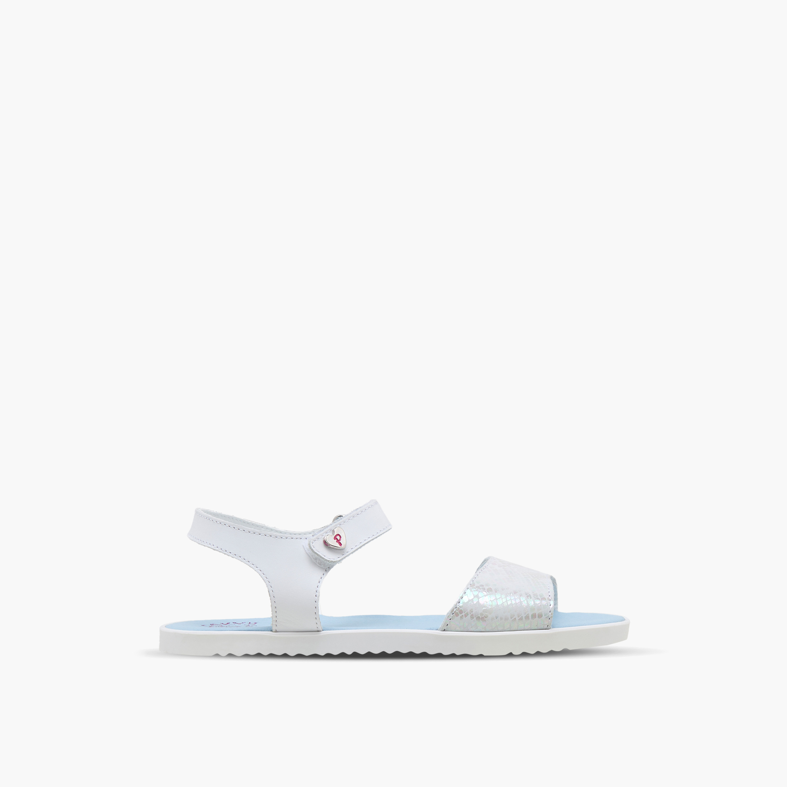 Pablosky Girls Metallic Strap Hook & Loop Sandals-girls-shoes-sandals-image-2