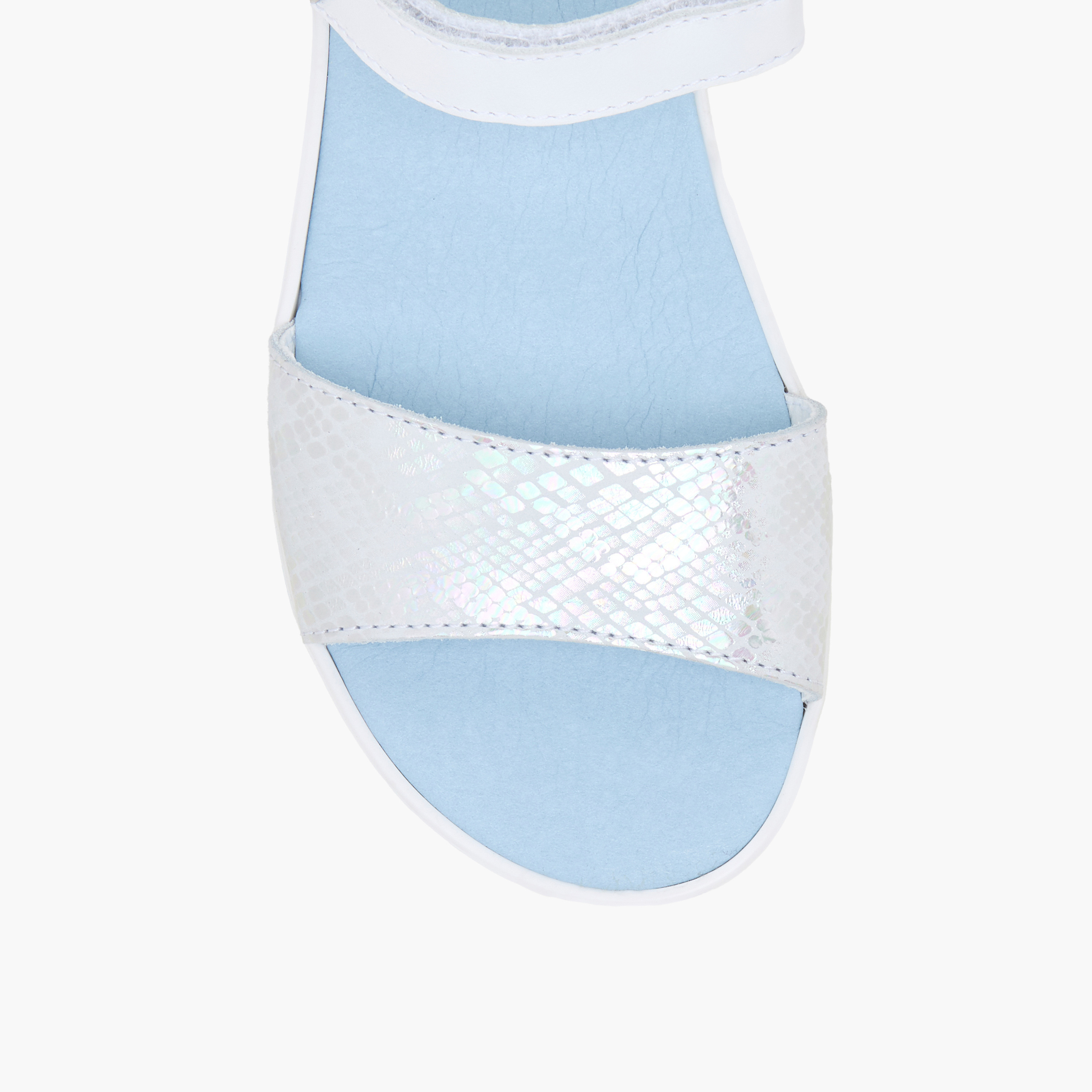 Pablosky Girls Metallic Strap Hook & Loop Sandals-girls-shoes-sandals-image-3