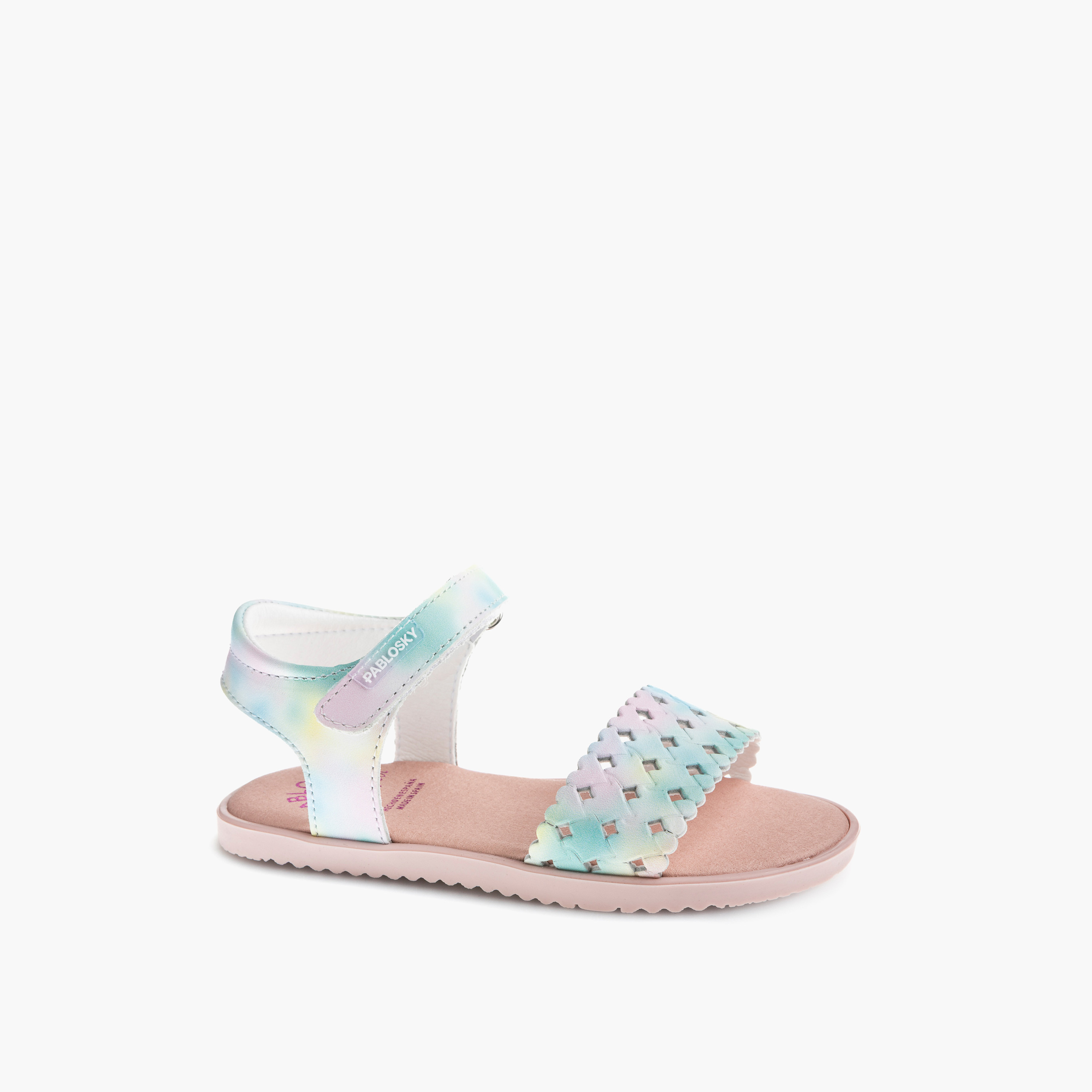 Pablosky Girls Perforated Hook & Loop Sandals-girls-shoes-sandals-image-1
