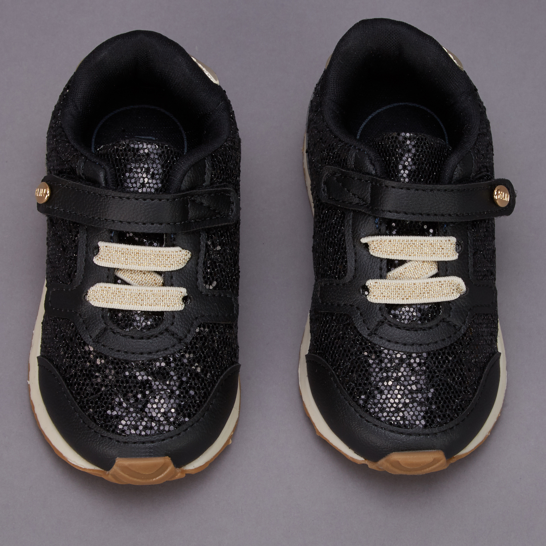 Klin Embellished Sneakers with Hook and Loop Closure-girls-shoes-sneakers-image-2