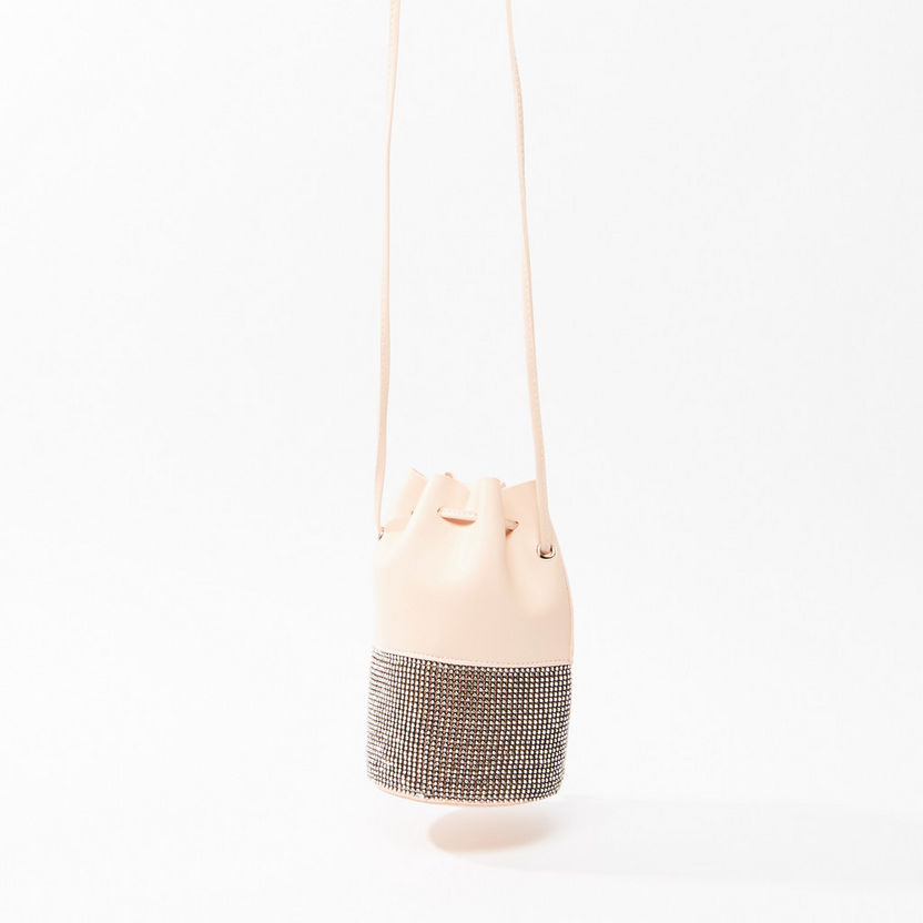 Studded Handbag with Drawstring-Bags-image-2