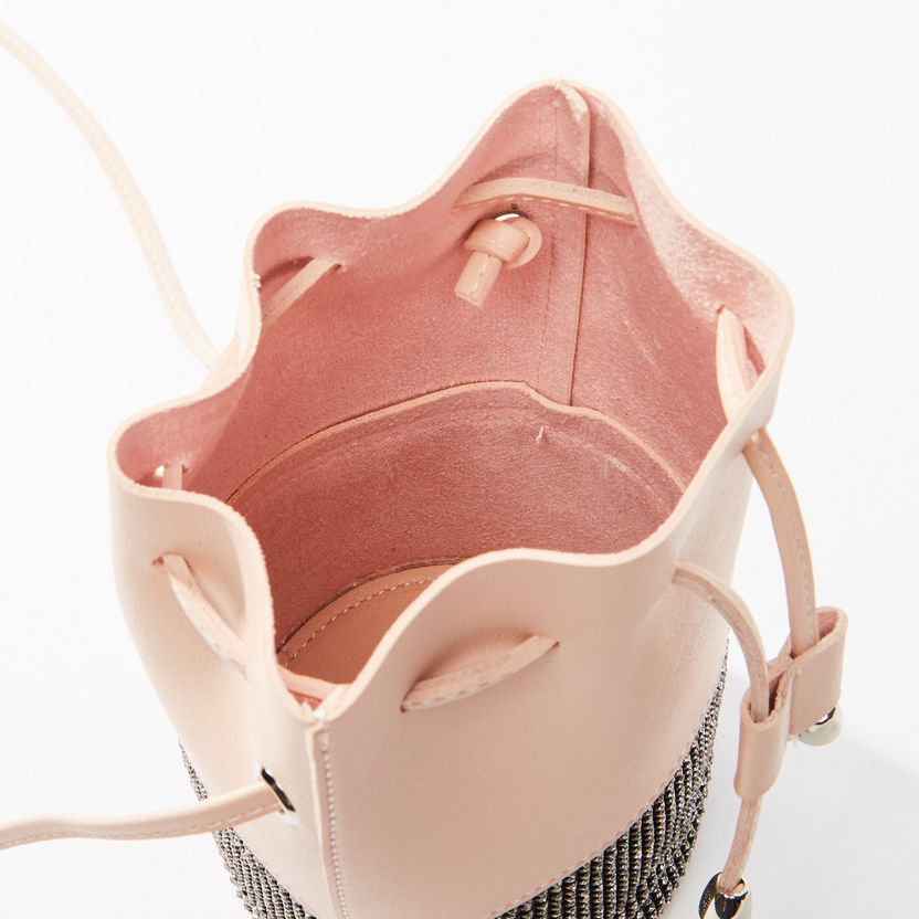 Studded Handbag with Drawstring-Bags-image-3