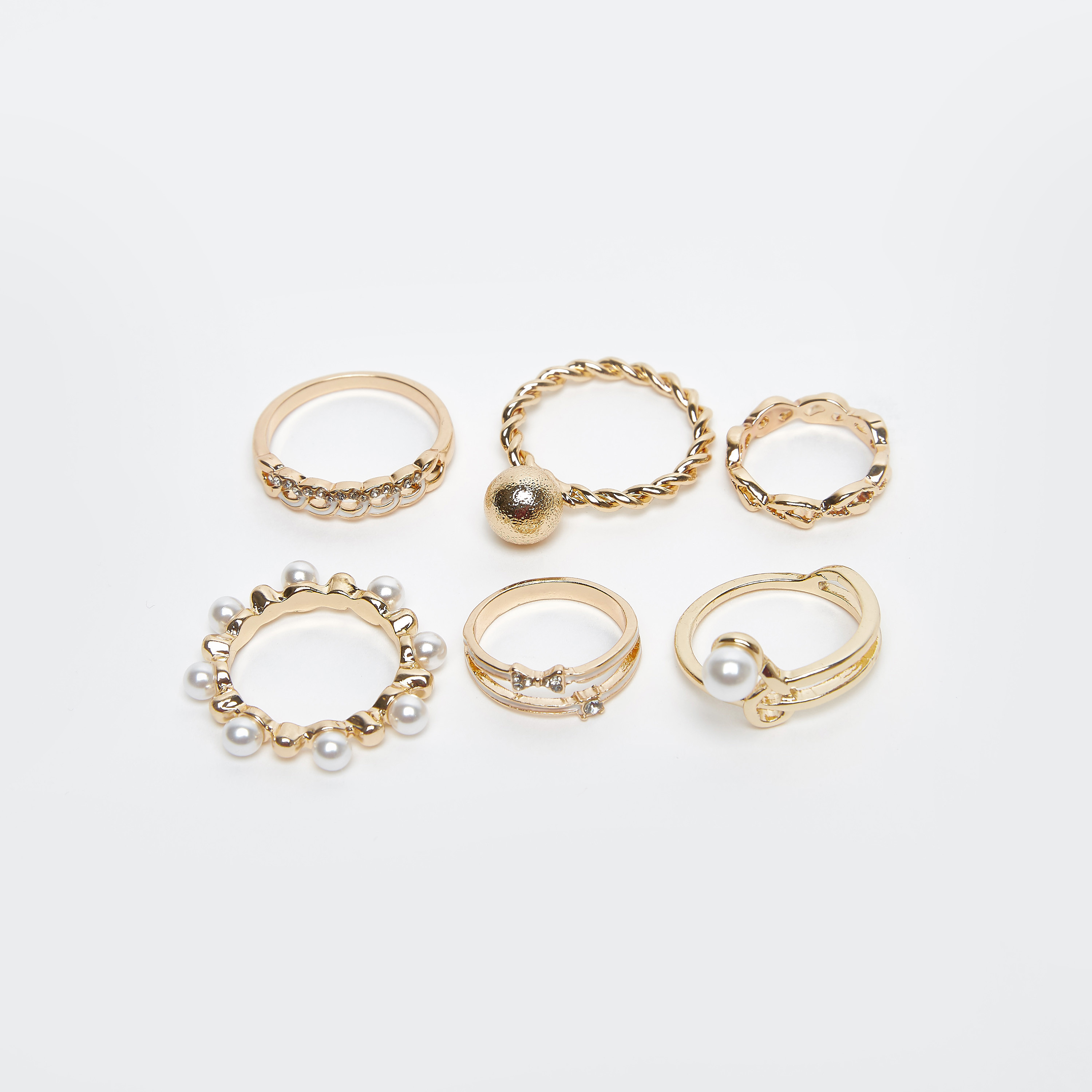 Set of 4 - Assorted Finger Rings-women-watchesandjewellery-jewellery-rings-image-1