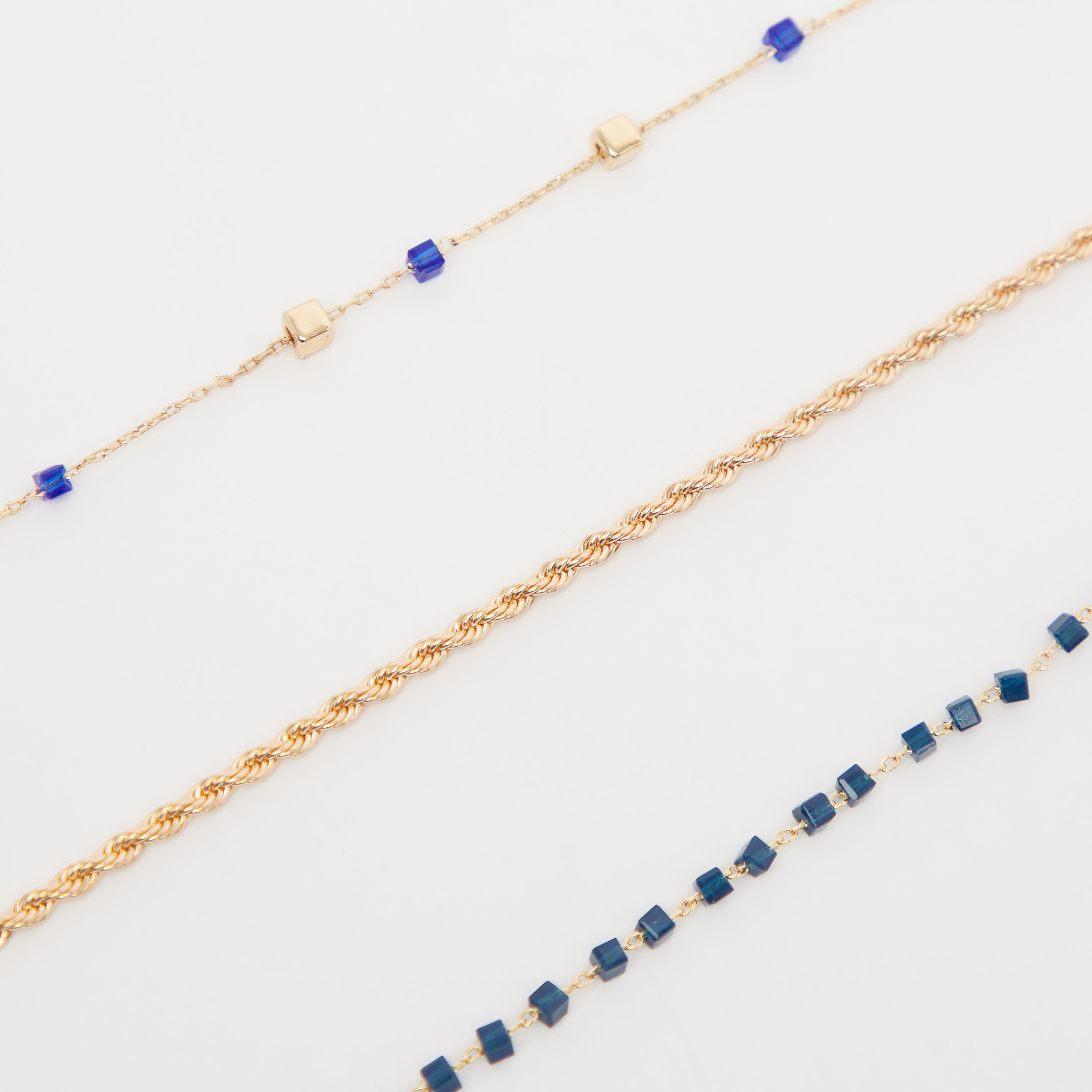 Set of 3 - Assorted Anklets with Lobster Clasp-women-watchesandjewellery-jewellery-anklets-image-3