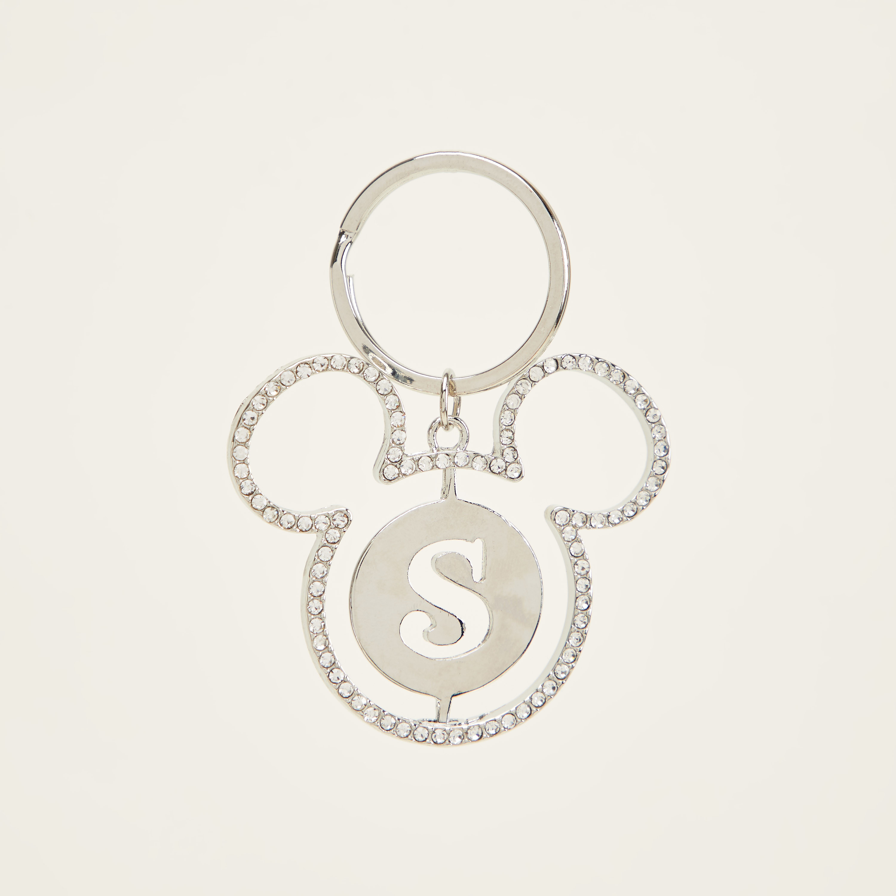 سلسلة مفاتيح بزينة حرف أس وشكل ميكي ماوس-women-clothingaccessories-novelties-image-1