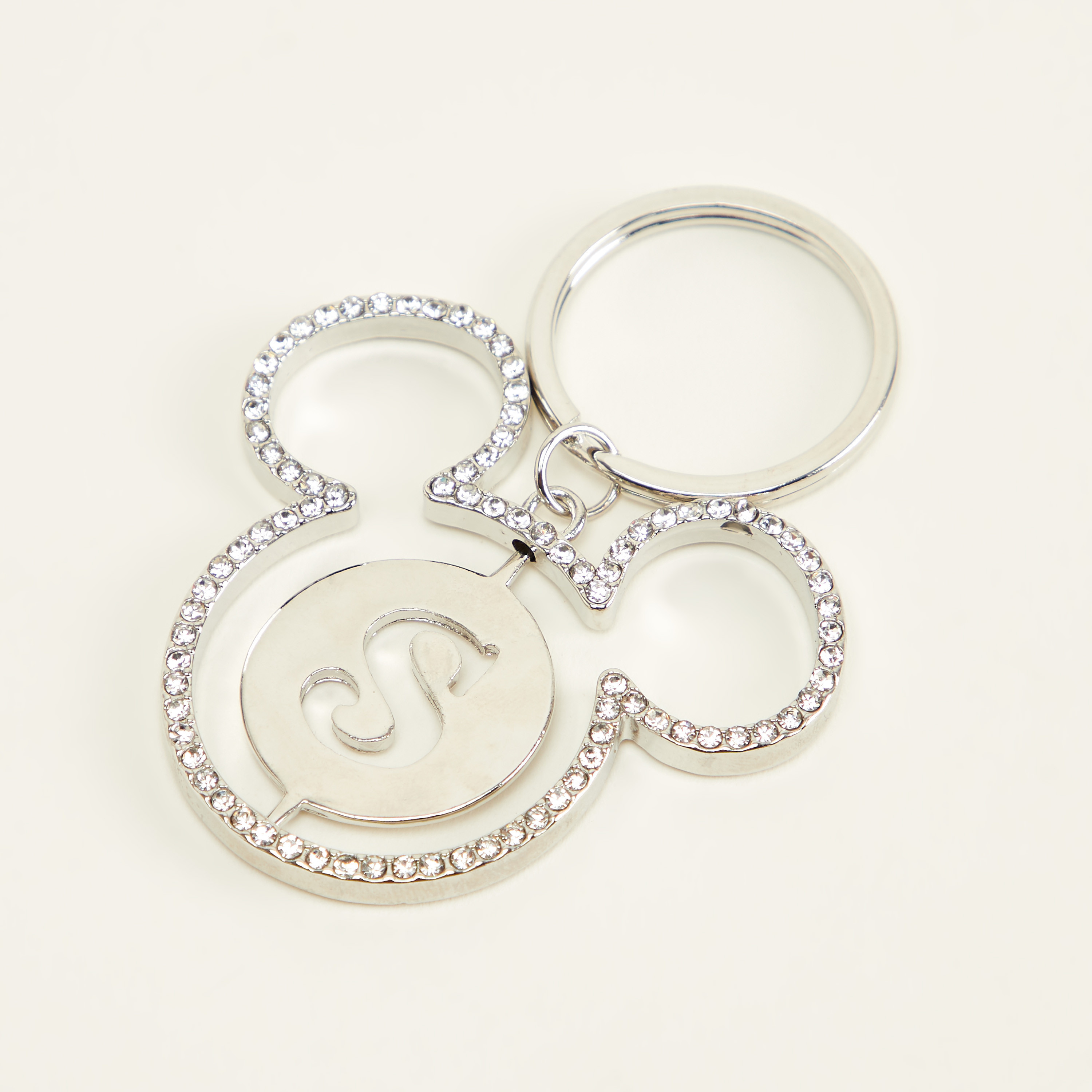 سلسلة مفاتيح بزينة حرف أس وشكل ميكي ماوس-women-clothingaccessories-novelties-image-3