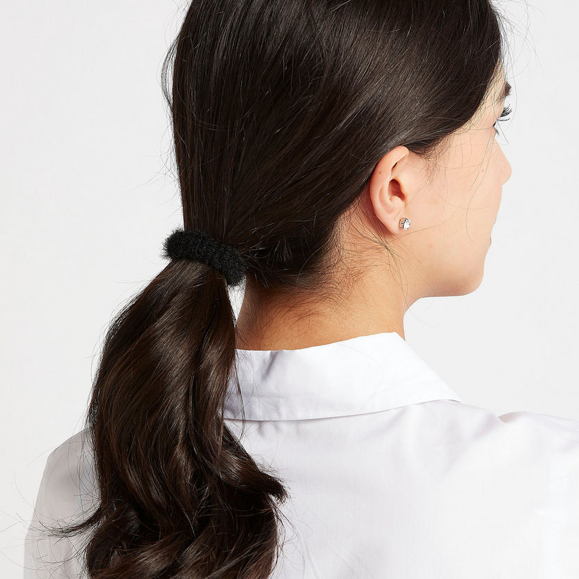 Set of 5 - Plush Hair Tie-Hair Accessories-image-1