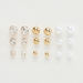 Set of 9 - Embellished Stud Earrings with Pushback Closure-Earrings-thumbnail-0