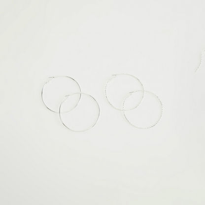 Set of 2 - Assorted Hoop Earrings-Earrings-image-0