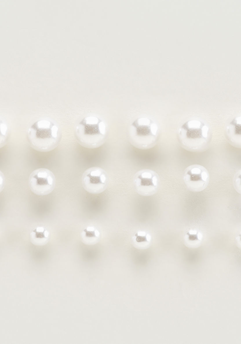 Set of 9 - Gloo Pearl Embellished Stud Earrings-Earrings-image-0
