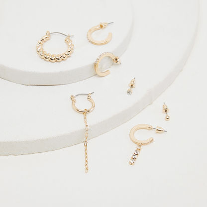 Set of 7- Assorted Embellished Earrings-Earrings-image-3