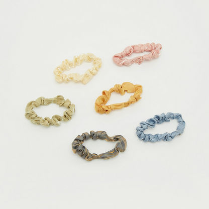 Set of 6 - Solid Hair Scrunchie