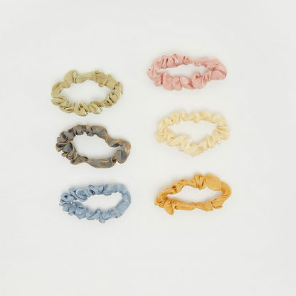 Set of 6 - Solid Hair Scrunchie