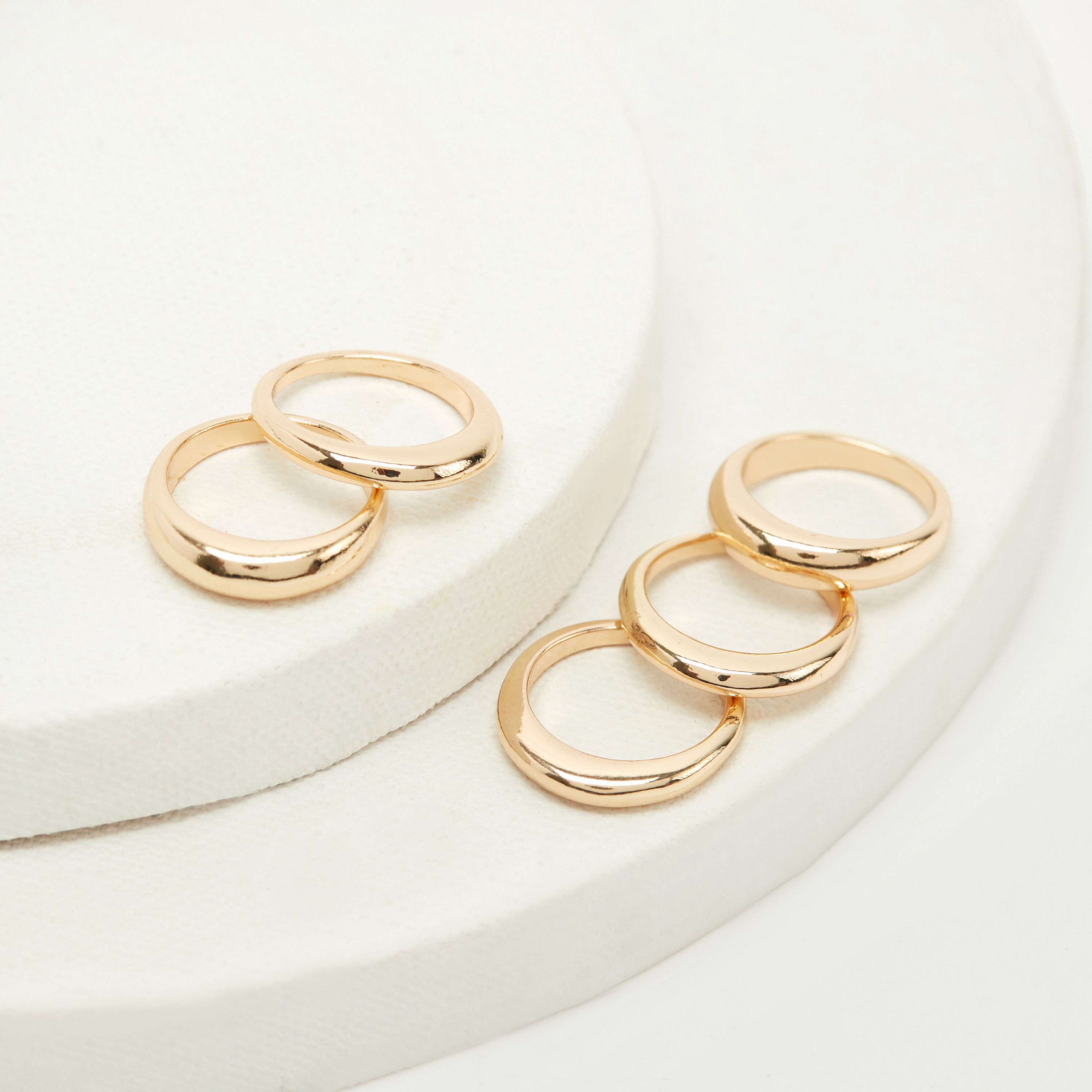 Set of 5 - Metallic Finger Ring-women-watchesandjewellery-jewellery-rings-image-2