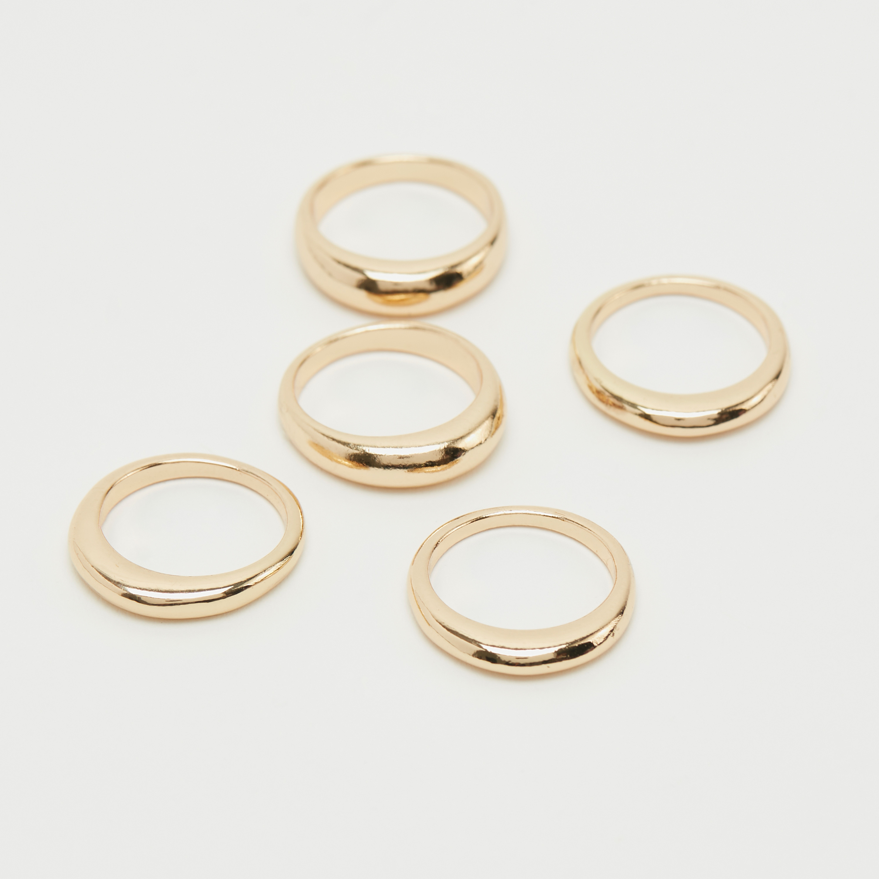 Set of 5 - Metallic Finger Ring-women-watchesandjewellery-jewellery-rings-image-4
