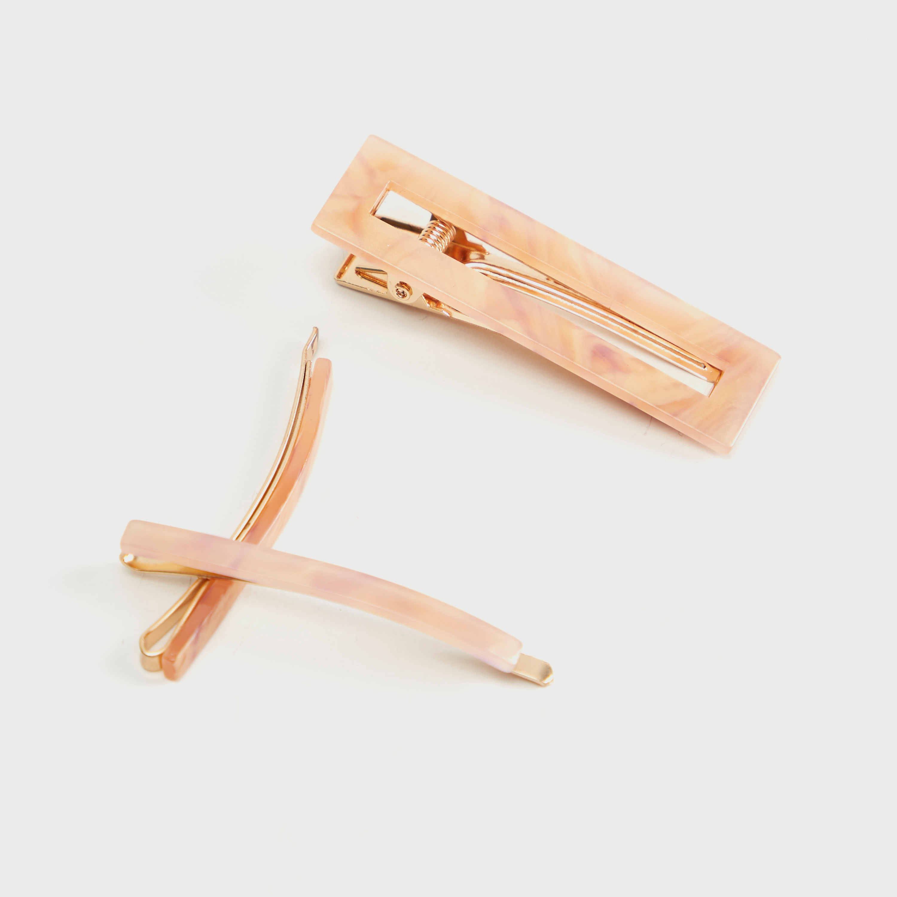 مشبك شعر سادة من جلوو -  طقم 3 قطع-women-hairaccessories-image-3