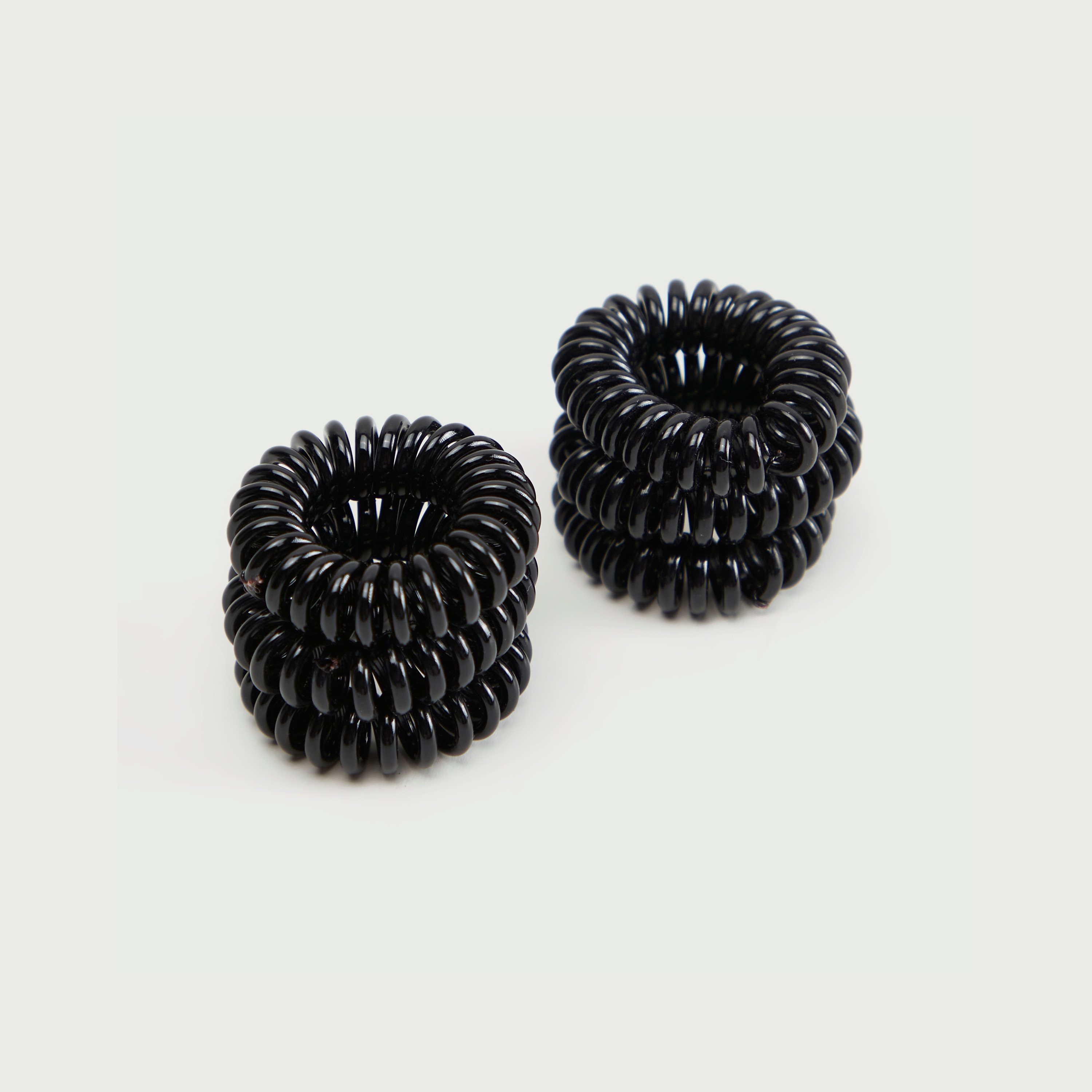 طقم ربطات شعر حلزونية 6 قطع مطاطية من جلوو-women-hairaccessories-scrunchies-image-1