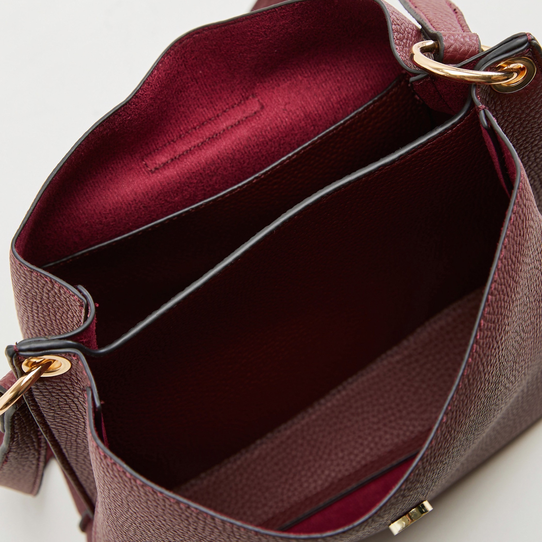 Textured Shoulder Bag with Flap Closure and Handle-women-bagsandwallets-handbags-image-4