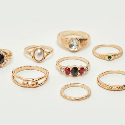 Set of 8 - Assorted Stack Ring-Rings-image-4
