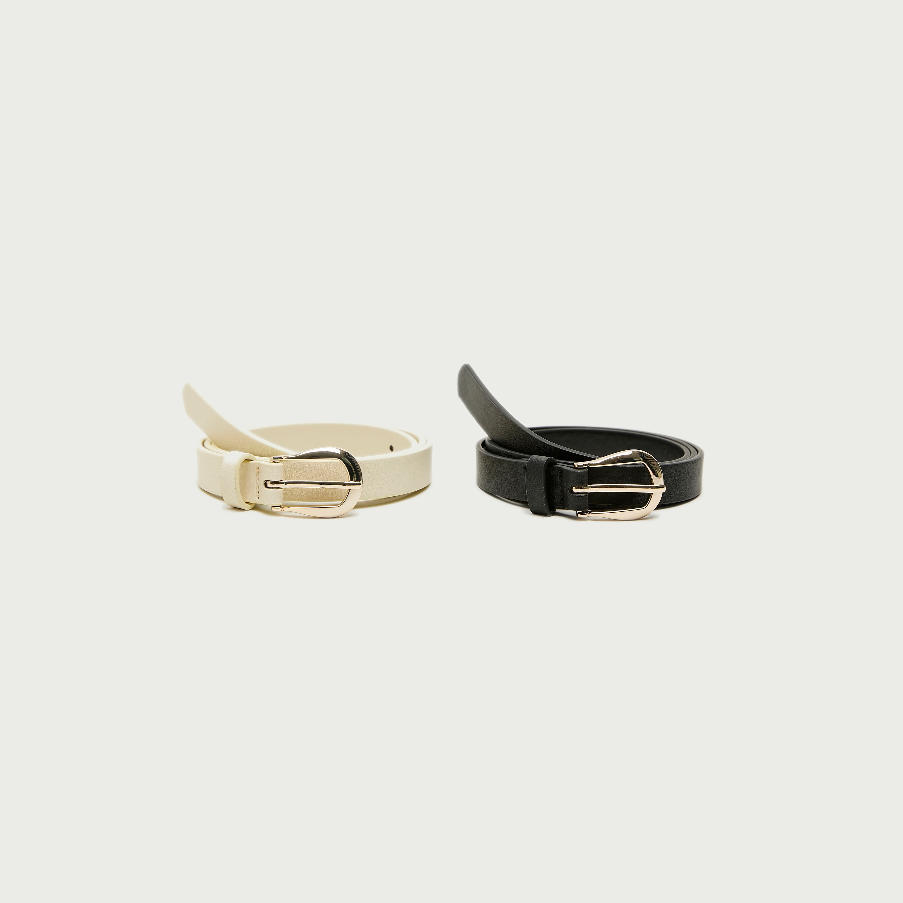 Set of 2 - Leather Belt with Pin Buckle Closure-women-clothingaccessories-belts-image-1