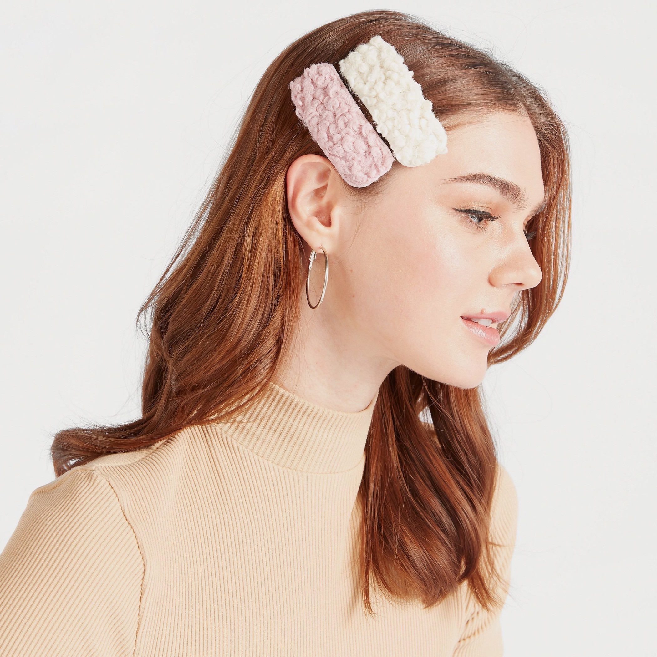 Set of 2 - Textured Hair Clip-women-hairaccessories-image-2