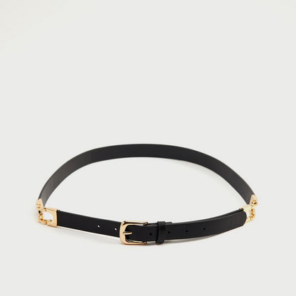 Solid Belt with Pin Buckle Closure