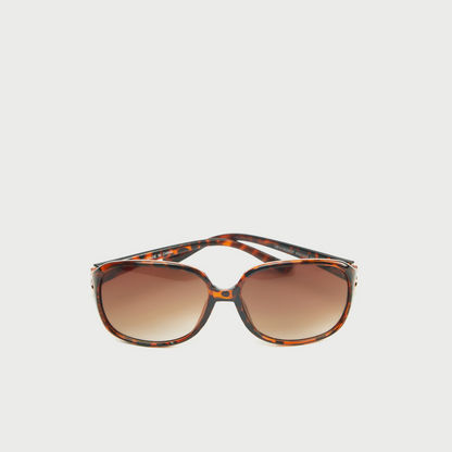 Animal Print Full Rim Sunglasses with Nose Pads-Sunglasses-image-0