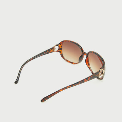 Animal Print Full Rim Sunglasses with Nose Pads-Sunglasses-image-3